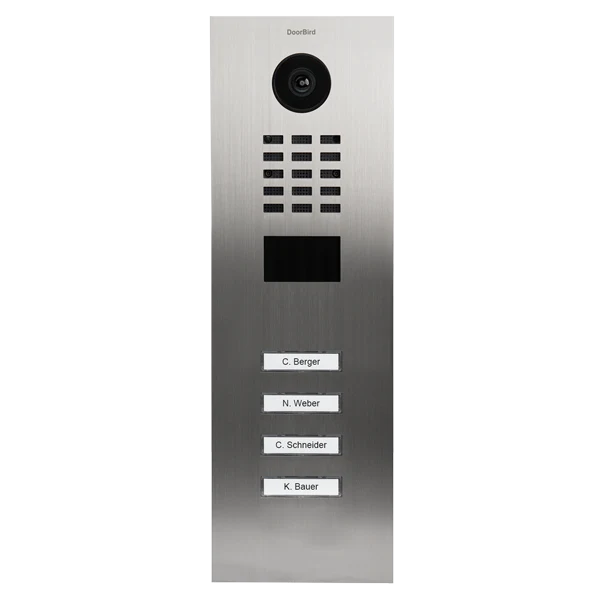 DoorBird D2104V IP Video Door Station, 4 Call Button in  Stainless Steel V2A