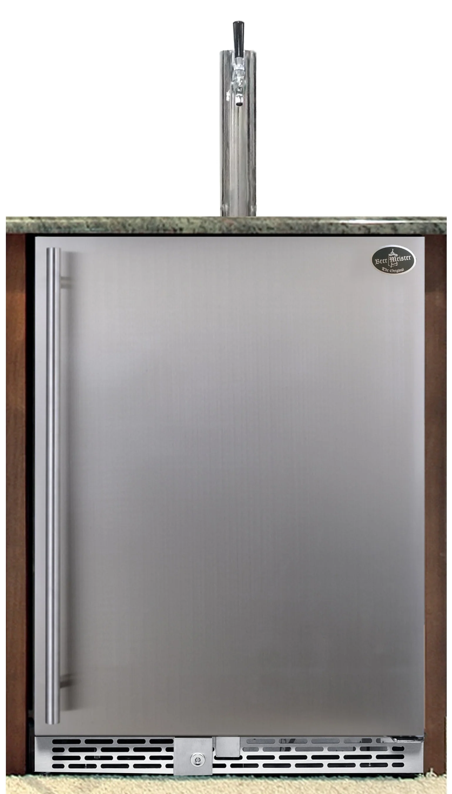 Beer Meister Premium Series Refrigerator Single Tower With Stainless Door Built-in and Digital Temperature Control (BM1600SSNT)