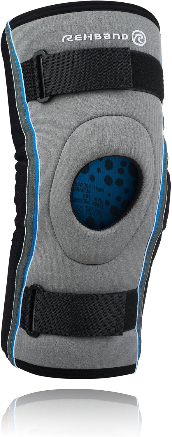 Rehband Unisex's Hyper-X Knee Support-Grey/Black, X-Small