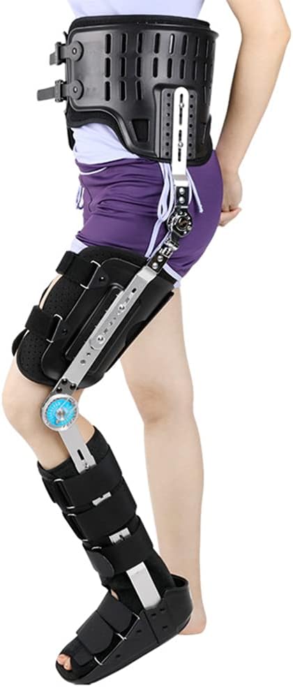 Hip Knee Ankle Foot Orthosis Rehabilitation Equipment Fixed Brace Leg Fracture Lower Limb Paralysis Hip Walking Fixed with Walking Boots Brace