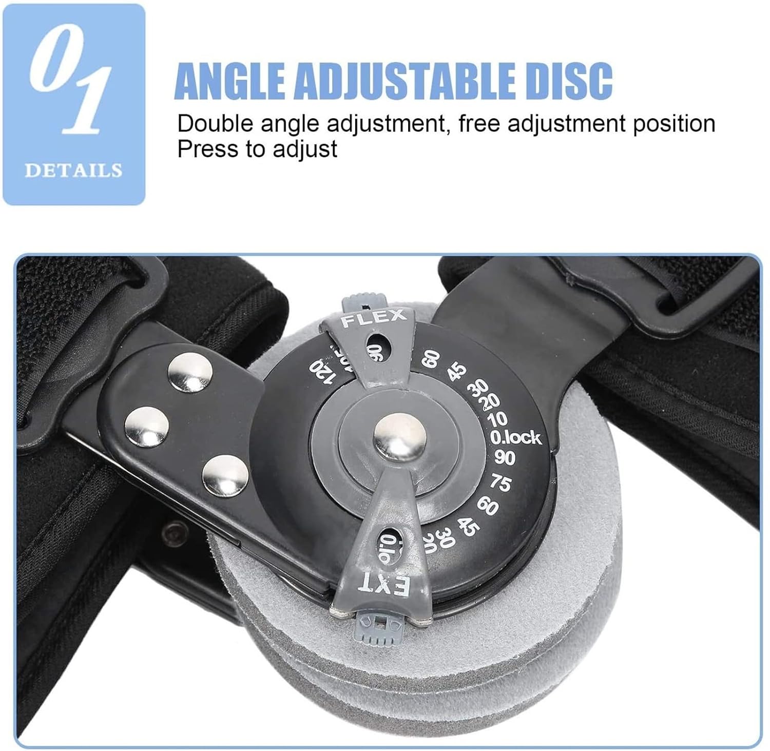 Adjustable Elbow Support Hinged Elbow Brace For Adult Arm Injury Recovery Support Fracture Splint Stabilizer,Left