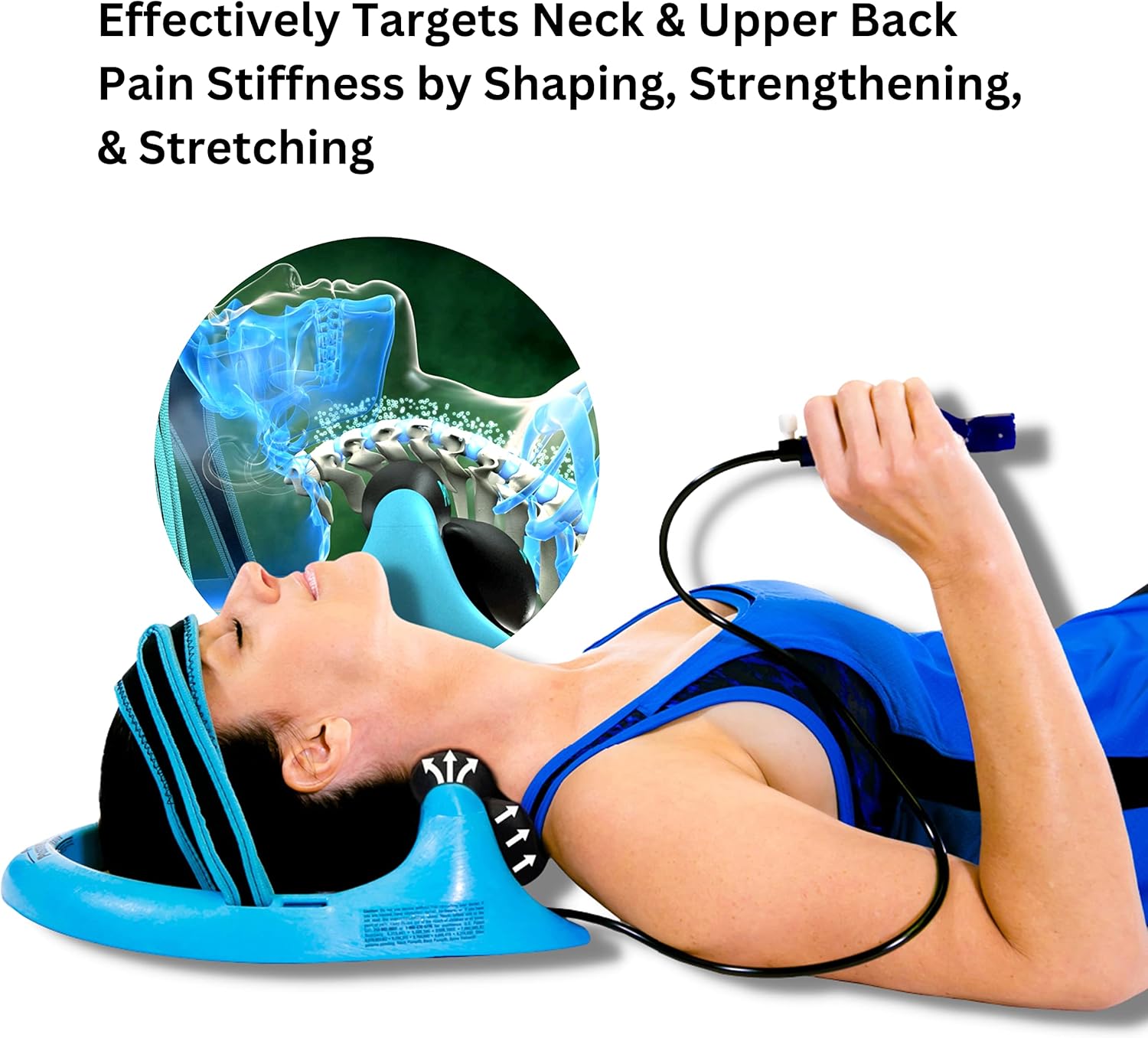 Posture Pump® Dual Disc Hydrator® Cervical Traction Device Dual Disc Decompression for Neck and Upper Back Great for Most Ages and Conditions Cervical Wellness Therapy Model 1400-D