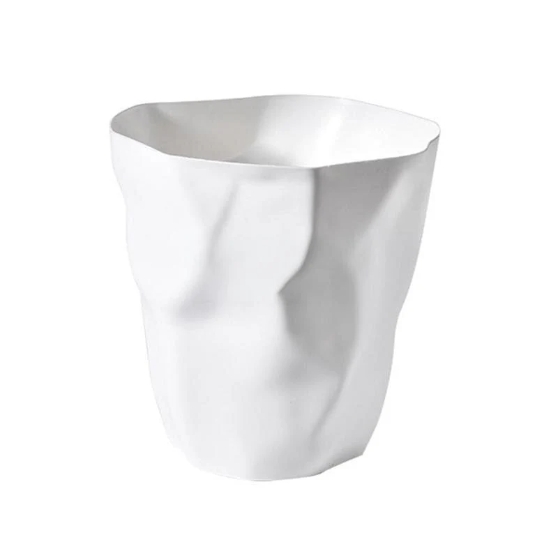 Nordic Irregular White Waste Bin