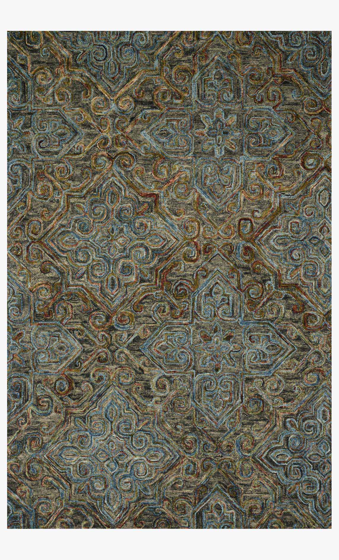Loloi Victoria Collection - Traditional Hooked Rug in Charcoal (VK-21)