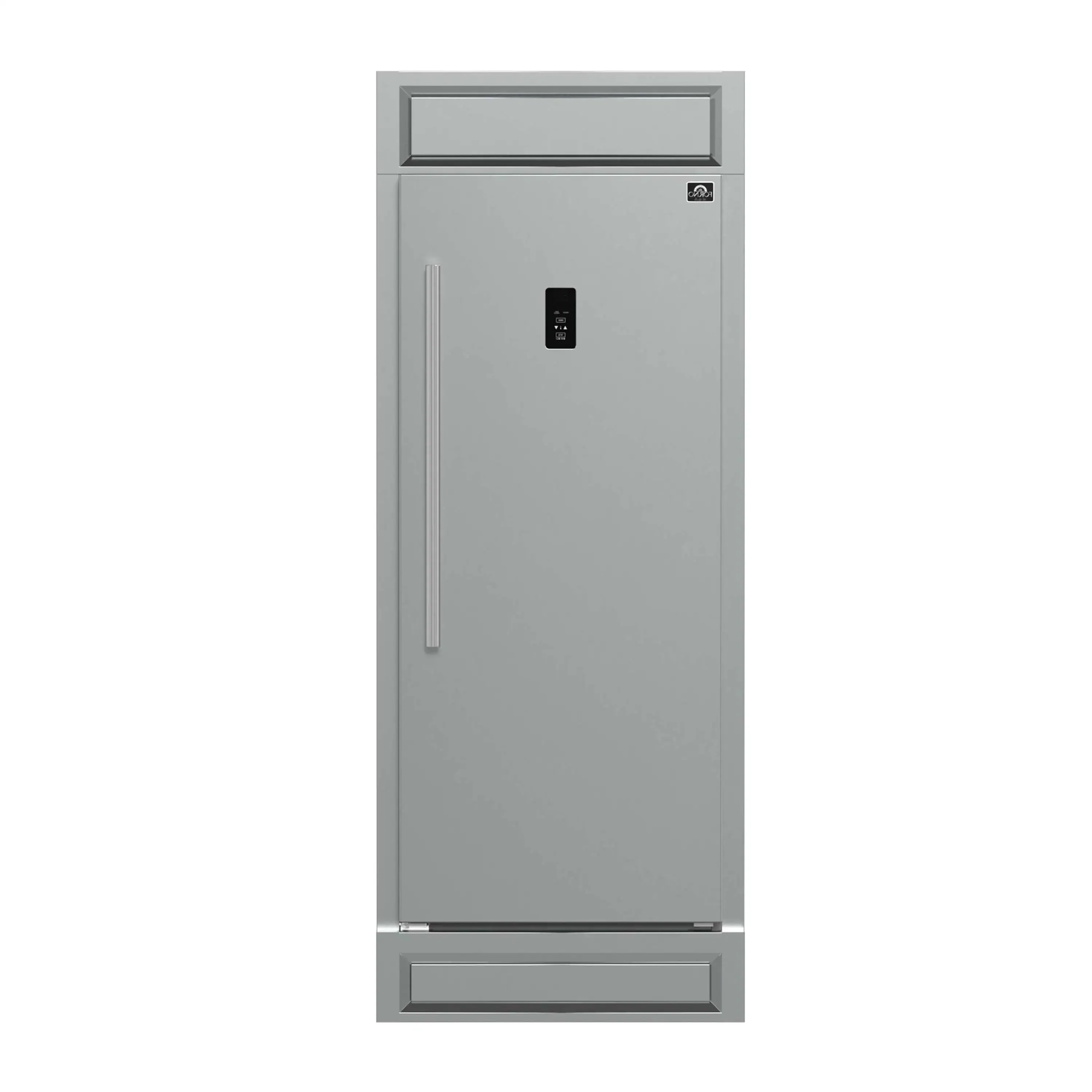 Forno Fortezza 32-Inch Right-Swing Convertible Refrigerator/Freezer with Trim Kit in Stainless Steel, Total No Frost (FFFFD1738-32RMG)