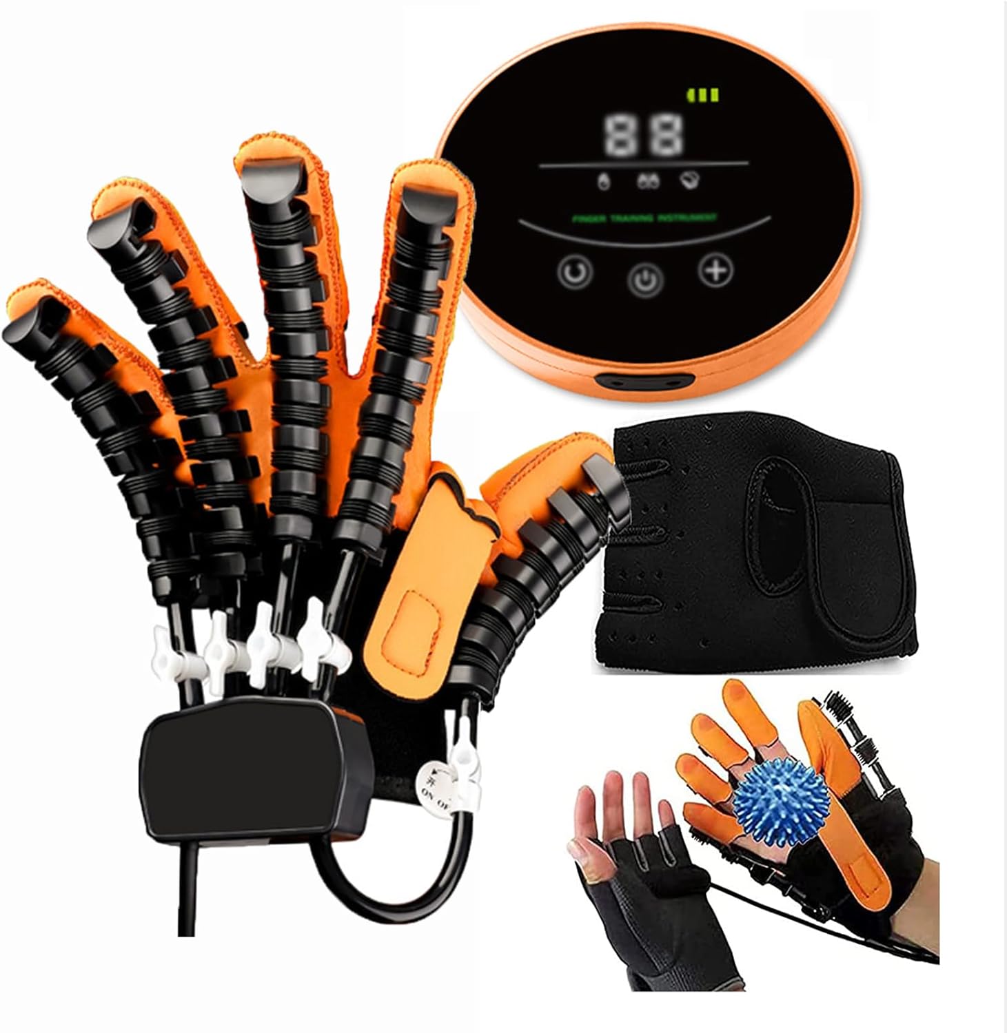 Electric Rehabilitation Robot Gloves, High Tech Finger Robot Gloves Rehabilitation, ​Arthritis Relief Hands Pain Brace Trainer Finger Training