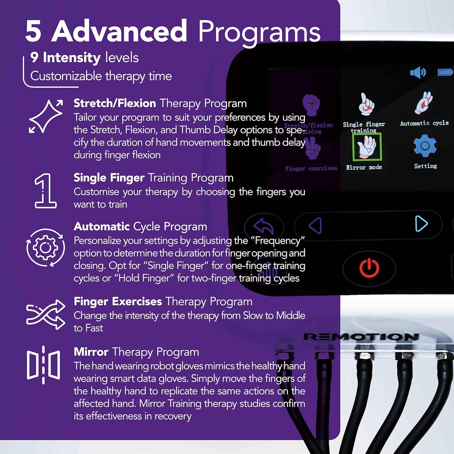 Rehabilitation Robot Gloves - Upgraded Hand Stroke Recovery & Single Finger Rehab Trainer