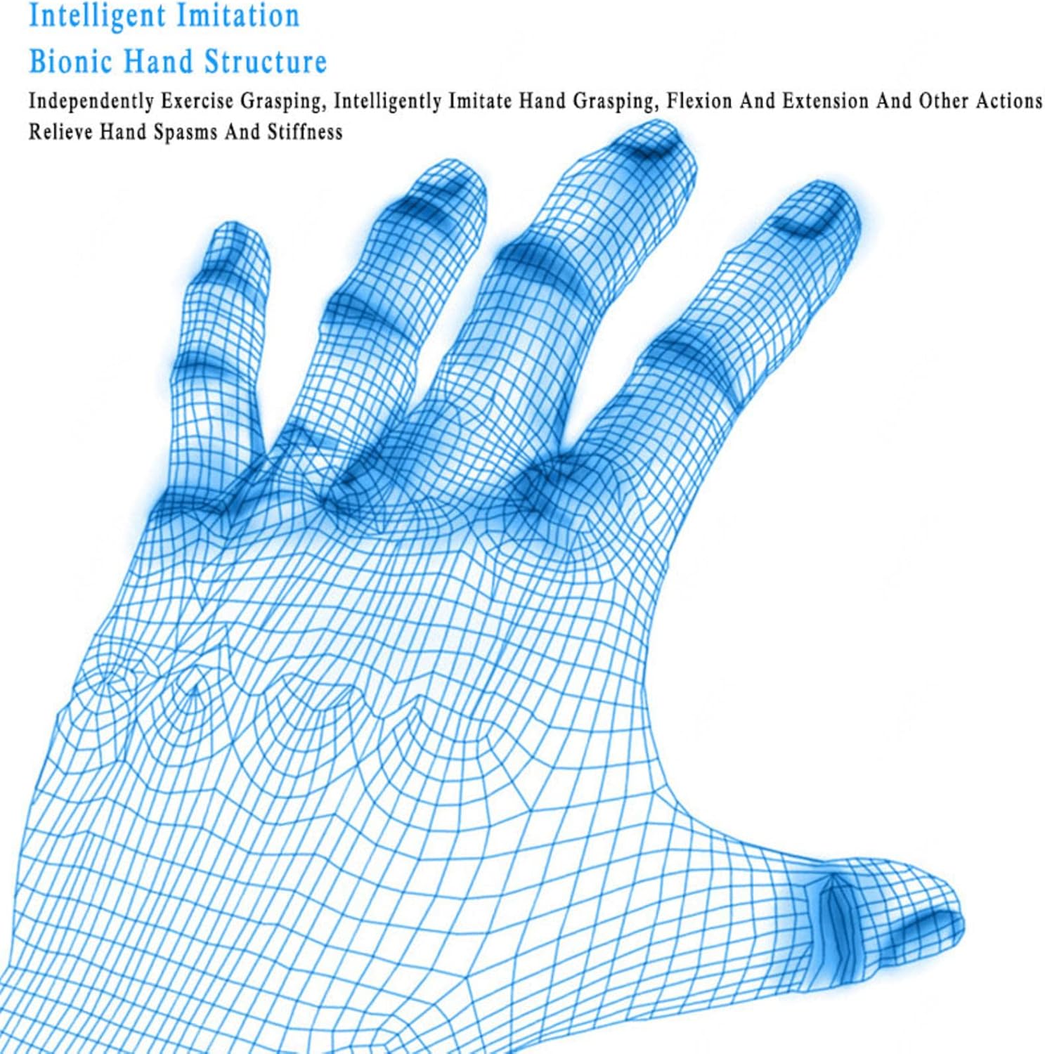 Disability Aids Rehabilitation Equipment Hemiplegia Finger Rehabilitation Trainer Robot Gloves for Stroke Hemiplegia Hand Function Recovery Relief Finger Cramps,Right-L