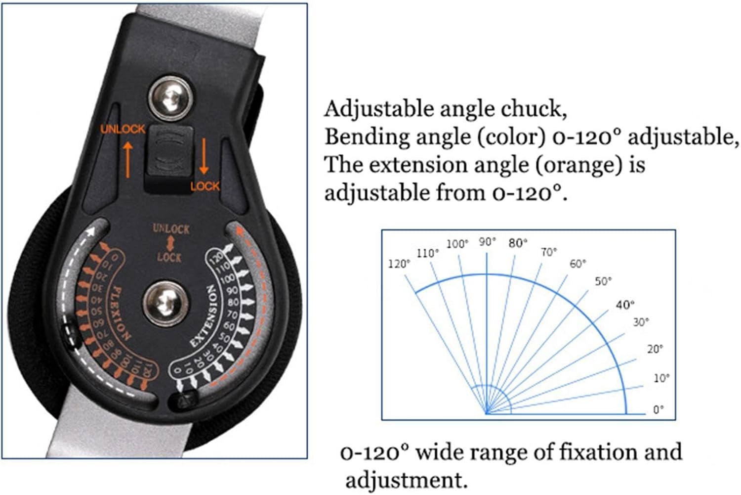 Post Hinged Elbow Brace with Strap Stabilizer Splint Arm Injury Recovery Support After Surgery Orthosis,for Ulnar Nerve Entrapment,Sleeping,Left,Left