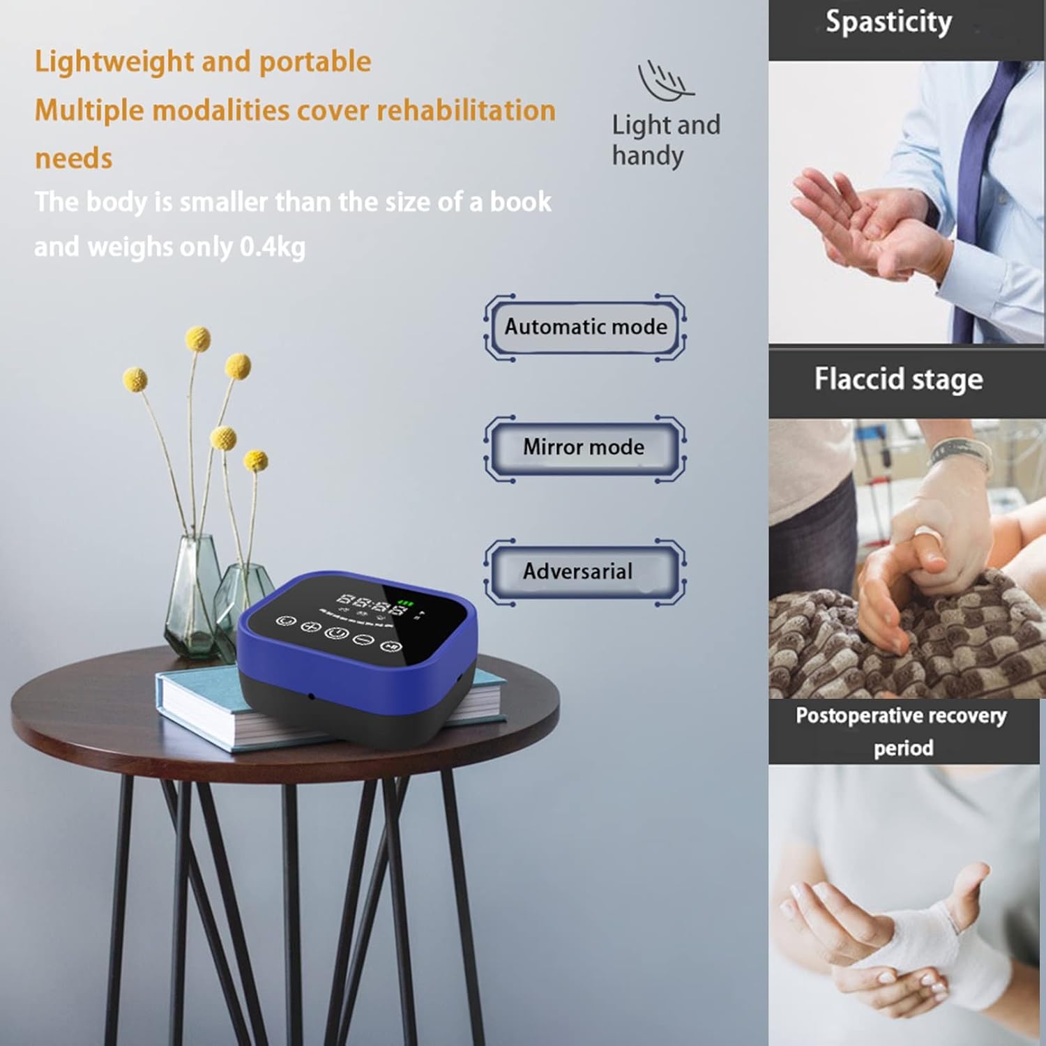 Self-Training Rehabilitation Robot Gloves Stroke Hand Splint Hemiplegia Patient Finger Straightening Brace Arthritis Training Orthosis (Color : Left Hand, Size : X-Small)