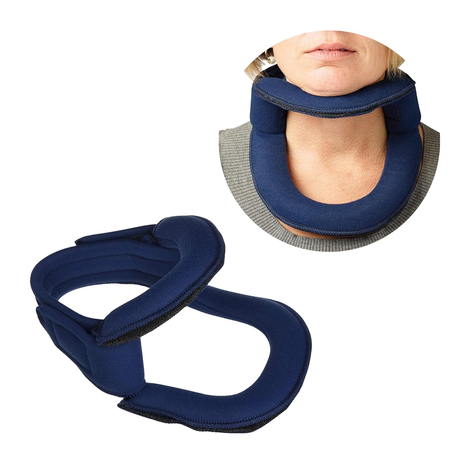 Rolyan Adjustable Frame Cervical Collar, Size Medium, Soft Neck Brace Fits Neck Circumferences 14