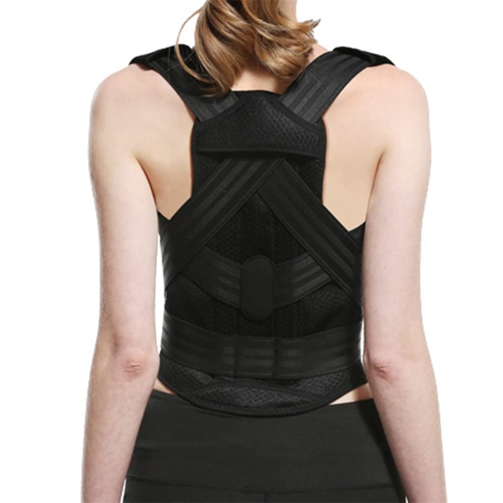 Adjustable Posture Corrector Back Support Shoulder Postural Fixer Tape Back Posture for Women Corset for Posture(L code)
