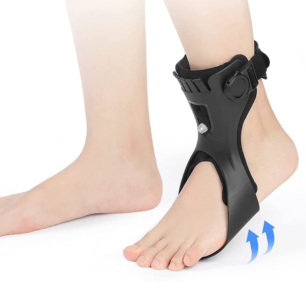 Ankle-foot drop orthosis,Adjustable Foot Splint Brace, Foot Drop Support Brace, Adjustable Foot Drop Brace Assist Strap Elasticated Ankle Foot Drop Splint Orthosis Support Left,Small(Medium)