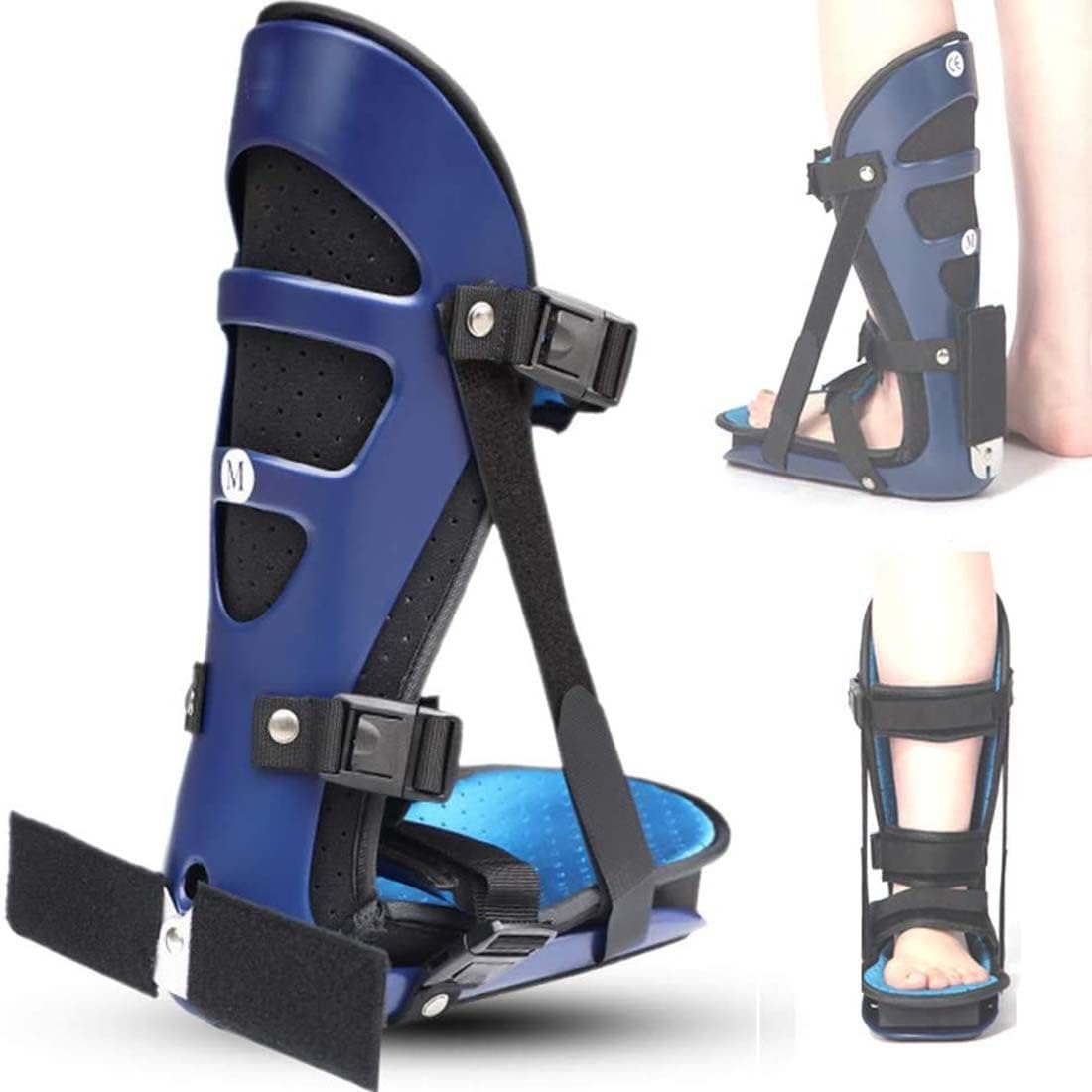 Sleeping Stretch Boot - Plantar Fasciitis Night Foot Splint Adjustable Achilles Tendonitis Brace Fits Right or Left Foot for Soreness Relief, Foot Pain and Stretching,M (M