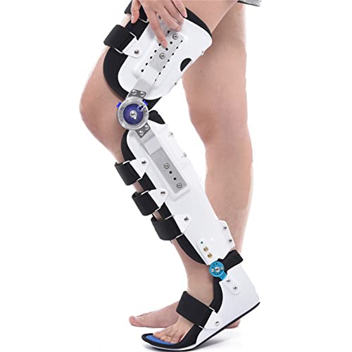 Orthosis Foot Drop,Folding Knee Foot Support Brace, Adjustable Orthotic Immobiliser Protection After Knee Support, Knee Brace Splint with Full Leg Stabiliser, Fits Both The Left and Right L