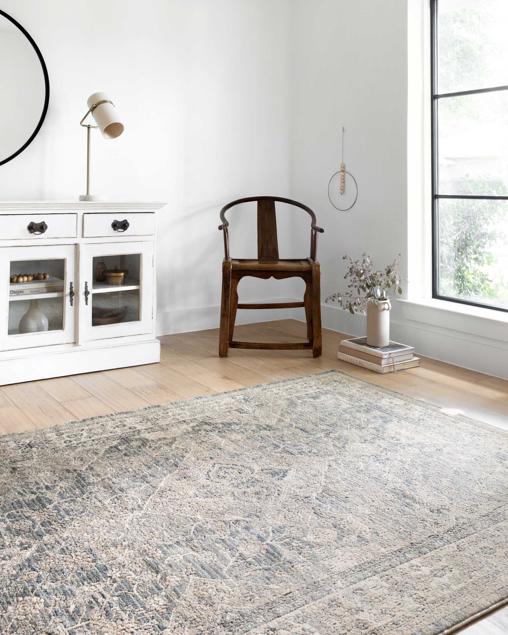 Loloi II Teagan Collection - - Power Loomed Rug in Sky & Natural (TEA-04)