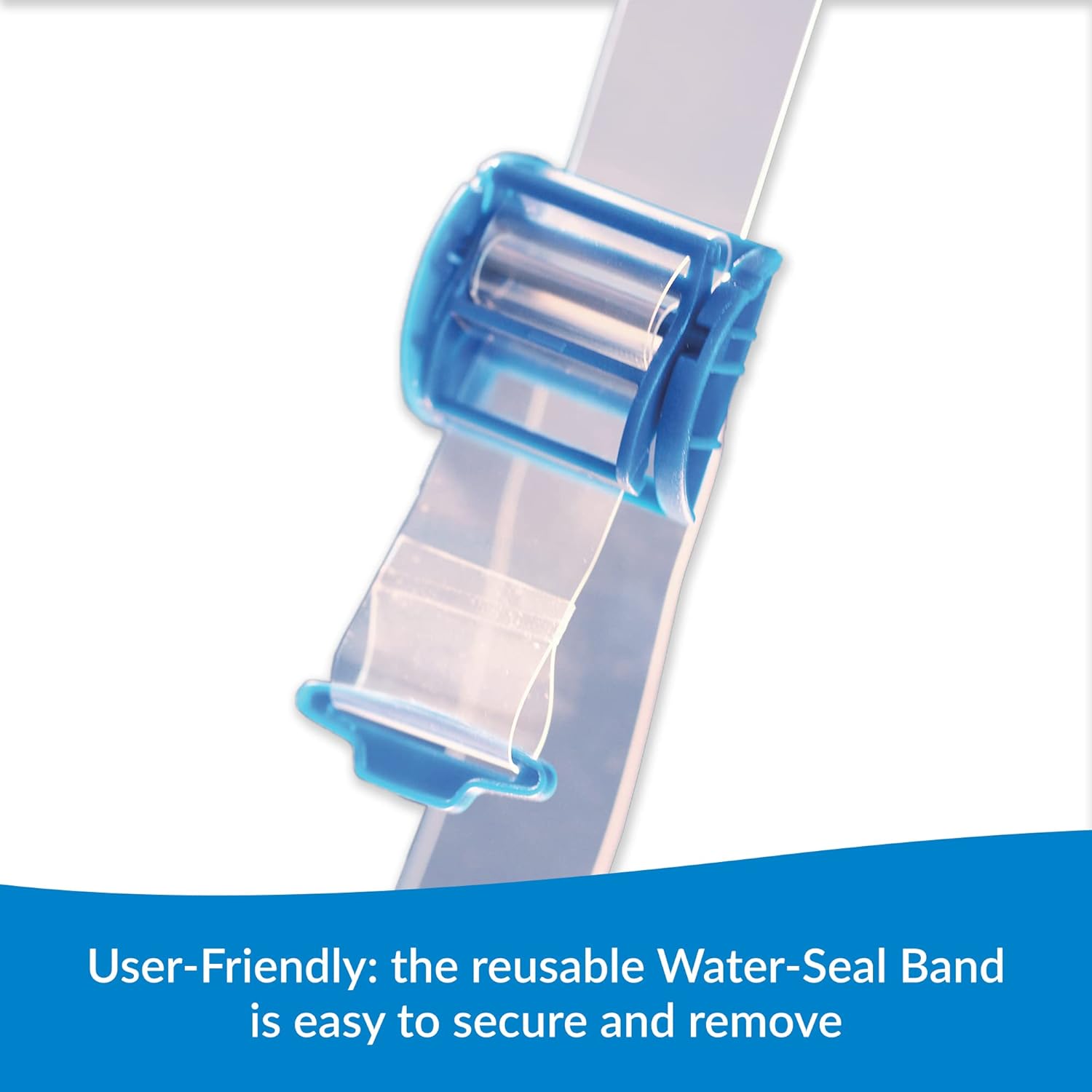 TIDI AquaGuard Glove – Shower Protection Glove with Water-Seal Band – Arm Cast Cover – 75 Gloves and 25 Water-Seal Bands Total (3 Gloves per Package x 25 Packages) – Home Medical Supplies (50016-RBX)