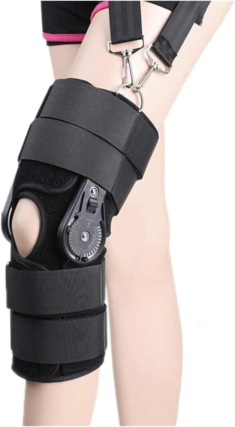 Adjustable Knee Brace Breathable Sports Protector Leg Sleeves Detachable Knee Orthosis Splint for Knee Stability Recovery Aid Tendonitis Pain Relief