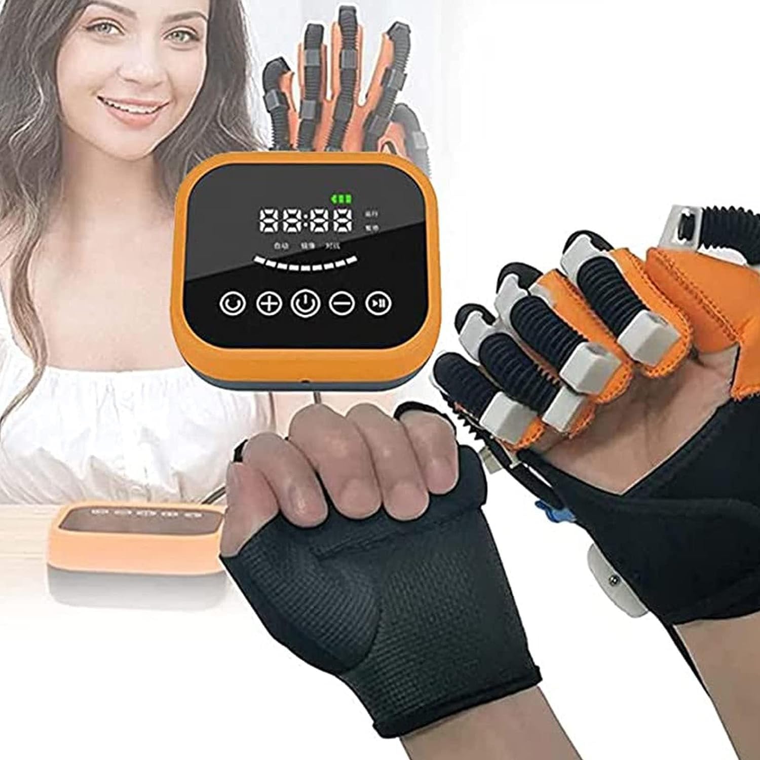 Hand Rehabilitation Robot Gloves Rehabilitation Robot Gloves, Hemiplegia/stroke Hand Splint Training Equipment,Rehabilitation Training Gloves, Finger Training, Finger Orthosis, For Long-Term Relief (