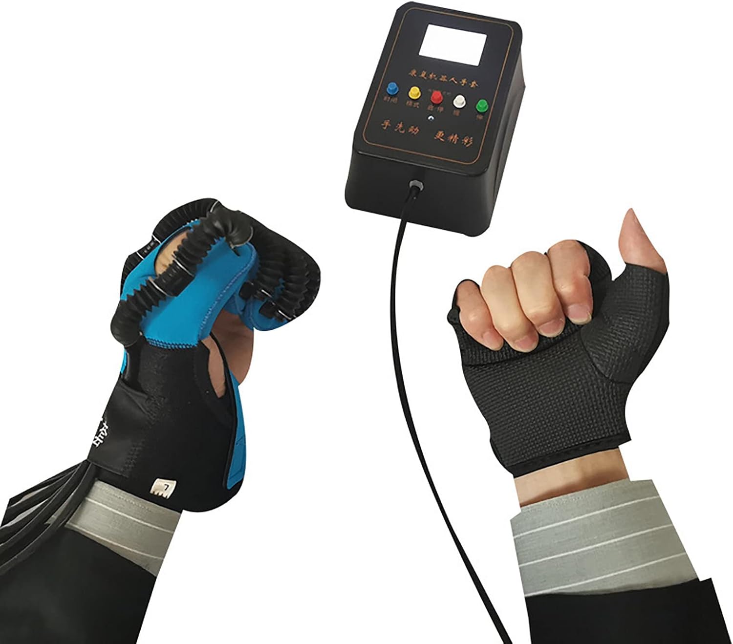 Rehabilitation Robot Glove, Finger Training Rehab Orthotics Rehabilitation Gloves Orthoses Stroke Hand Splint Assistive Gloves Training Equipment