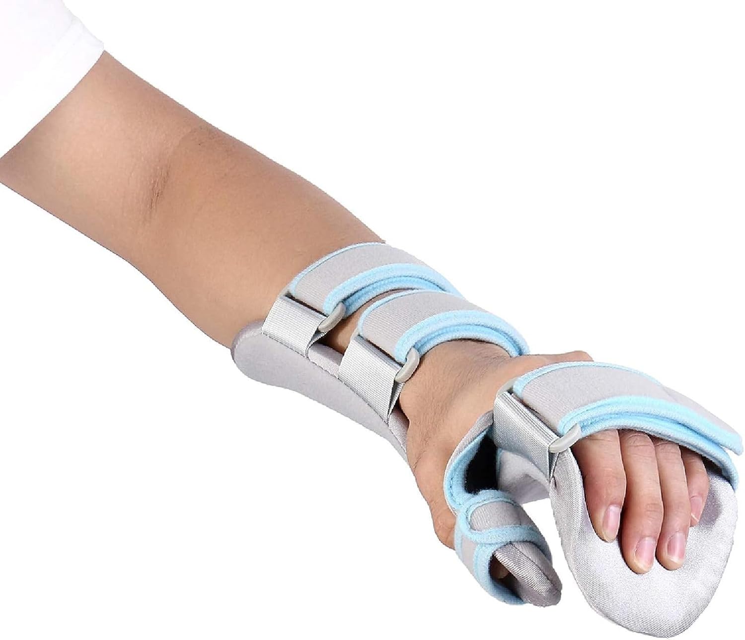 Resting Hand Splint, Metacarpal Finger Hand Brace Ulnar Gutter Support Left Arm Protection, Supportive Brace For Hand Support, Wrist Injury, Fracture Fixation, Arm Protection,Left,Large (Left Medium