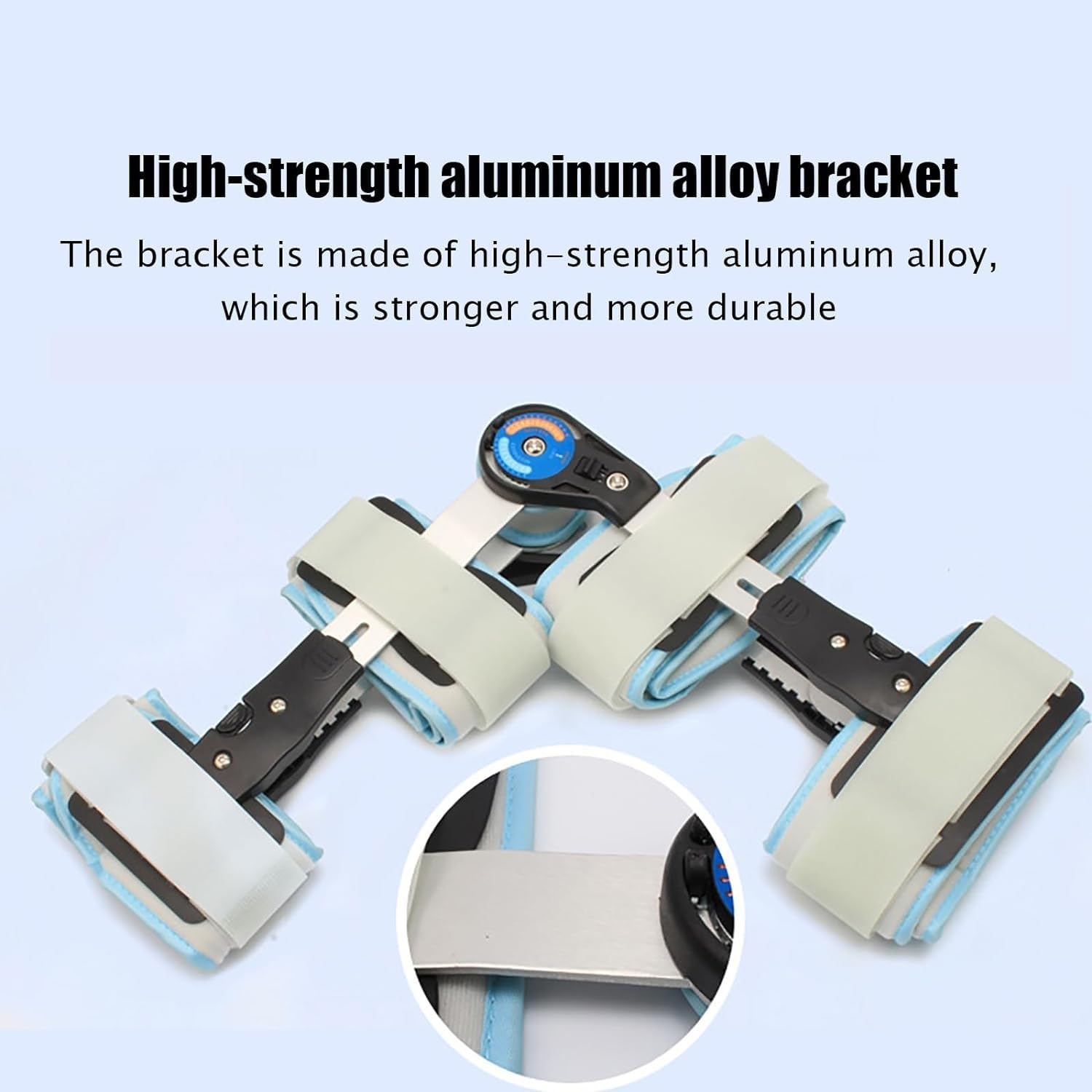 Hinged Knee Brace Knees Fixation Stabilization Brace Open Design Curvature Adjustable 0°-120° Comfortable And Breathable With The Length Can Be Adjusted (51-65cm) For Knee Pads