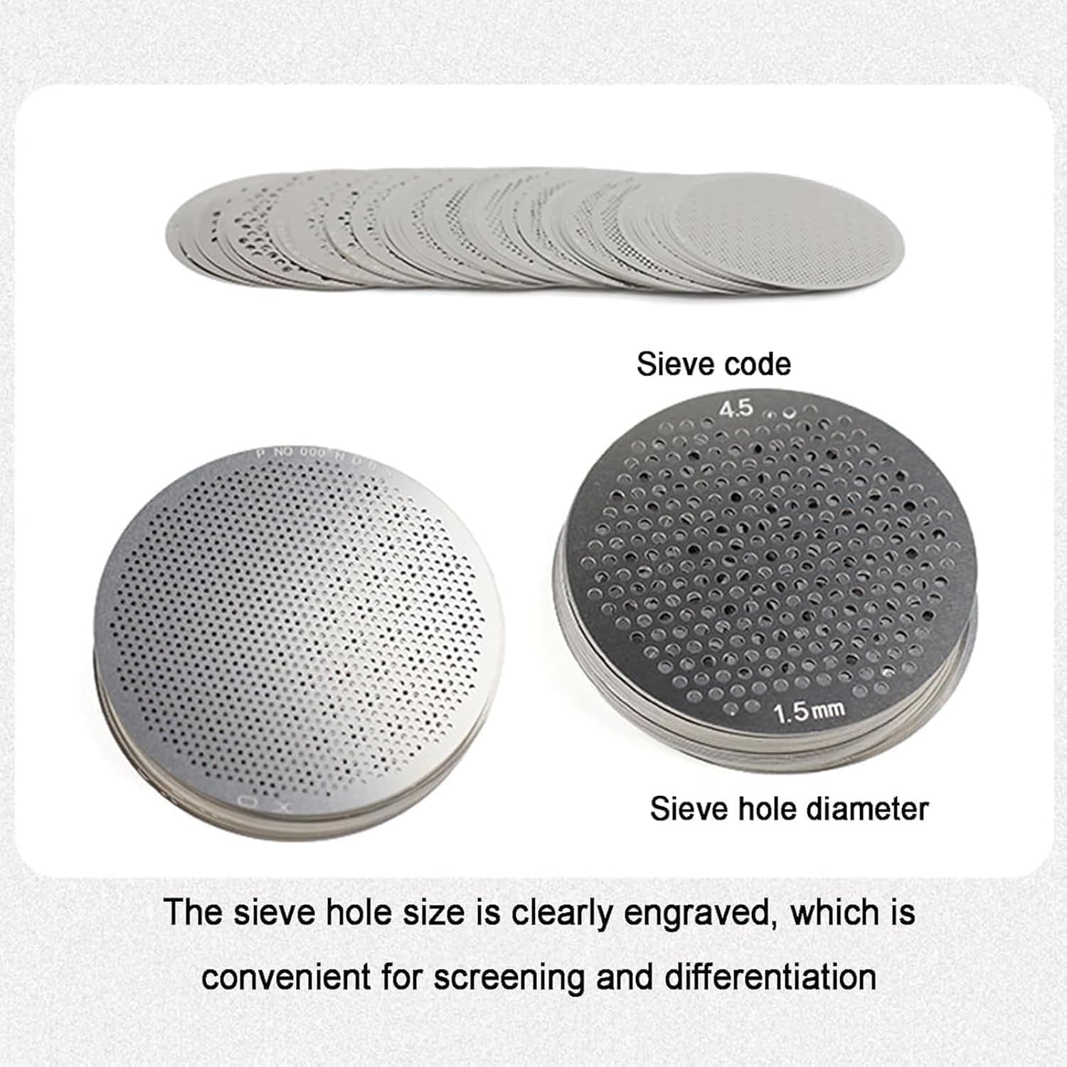 75pcs Portable Stainless Steel Diamond Sorting Sieve Plates, Diamond Sorting Sieve Set, 80Mm Precision Mesh Trays, Flat Durable Design, Jewelry Measuring Tool for Sorting Diamond