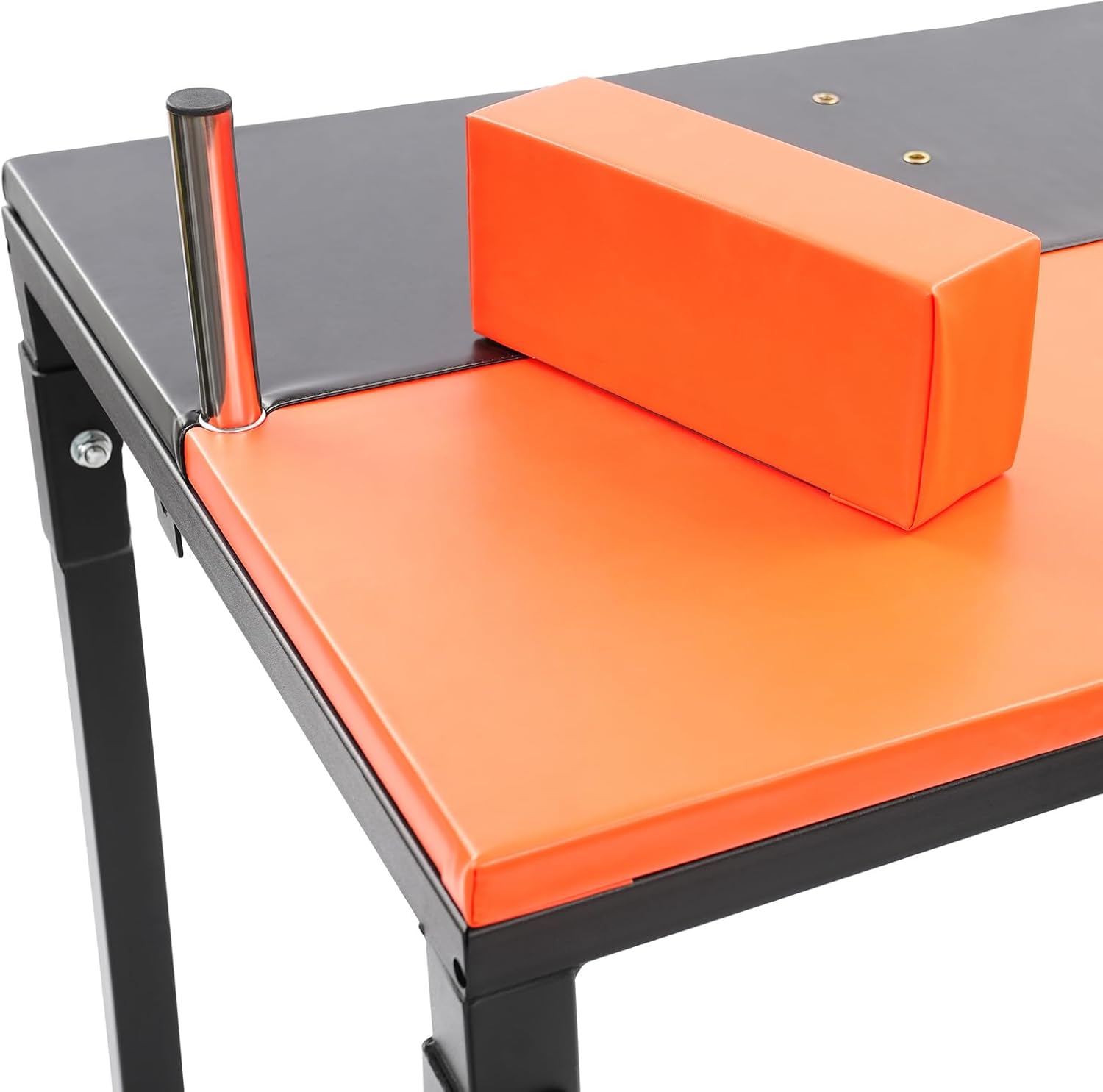 Arm Wrestling Battle Table, 35.4x25.5x39.3in Professional Wrist Strength Training Support Plate, Foldable Board Arm Wrestling Equipment for Home Gym, Elbow Pads & Forearm Pads, Bottom Crossbar