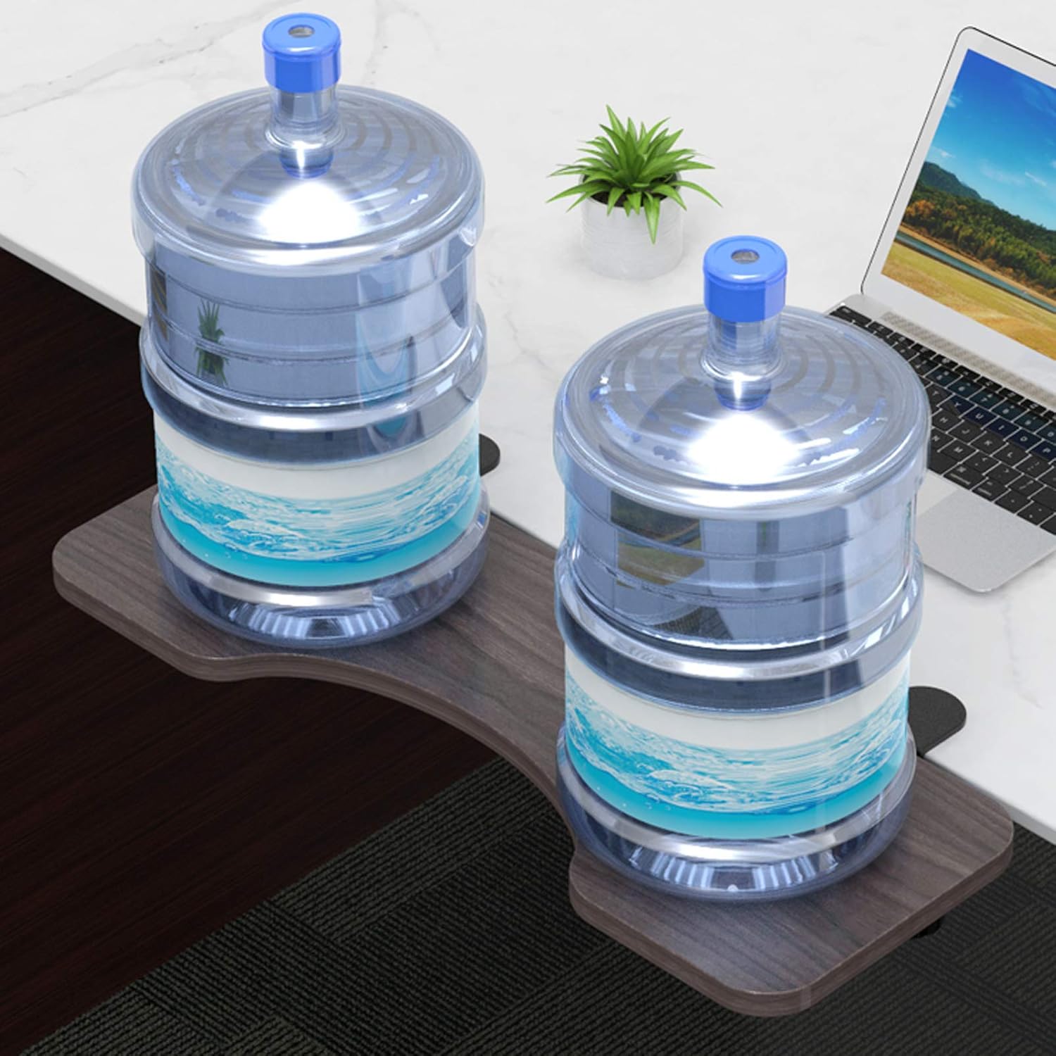 Solid Wood Table Extension Ergonomics Keyboard Tray Clamp Computer Arm Rest Support Adjustable Angle Armrest Shelf Stand, Arc,