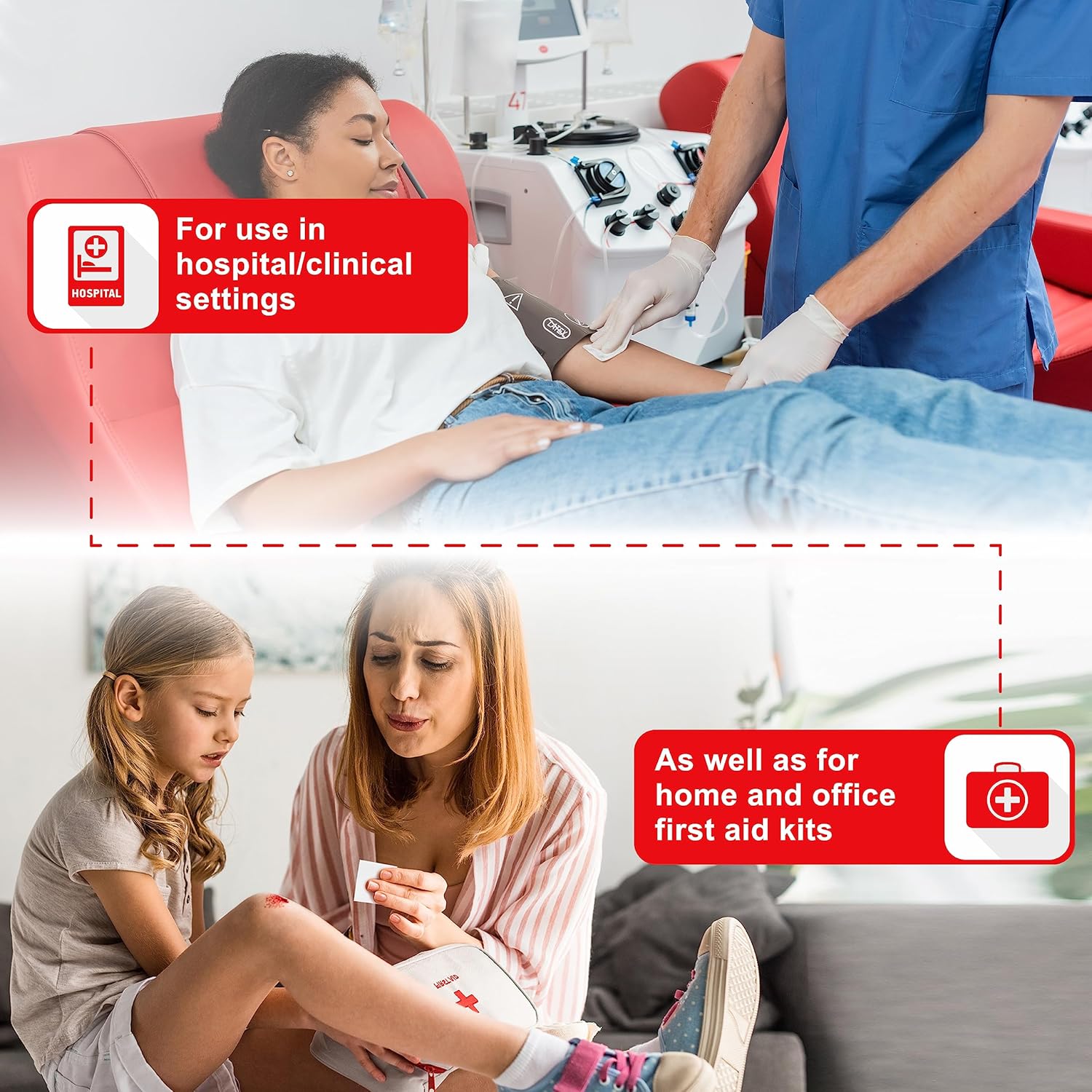 Ever Ready First Aid Alcohol Prep Pads, Medium 2-Ply Alcohol Wipes, Individually Wrapped Swabs, Saturated with 70% Isopropyl Alcohol - 10,000 Count