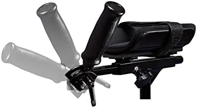 Adjustable Forearm Platform Support, Klip Walker Attachment, Angle Adjustable Handgrip, Lightweight Aluminum, 1/Pair, (Small)