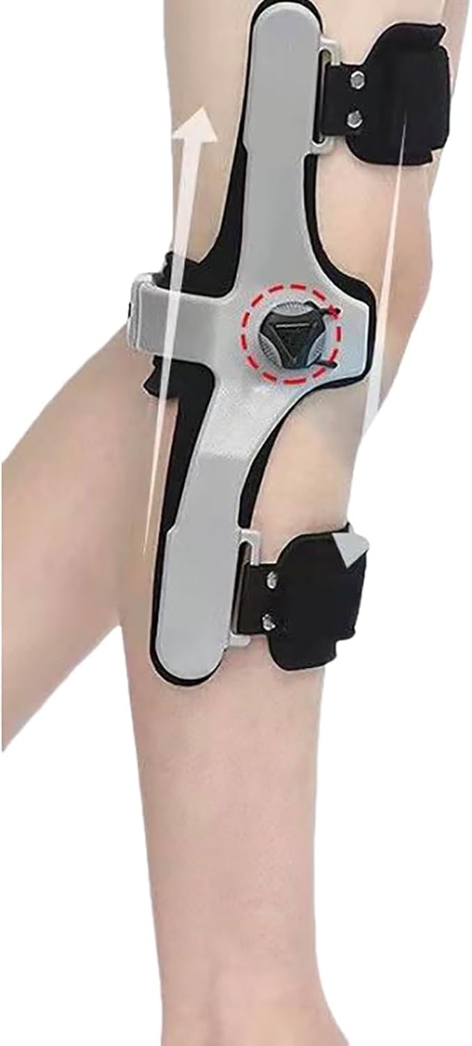 Knee Support, Knee Knee Brace, Easy to Wear, Portable Osteoarthritis Knee Acl Knee for and Lateral Knee Arthritis,Grey-M Right