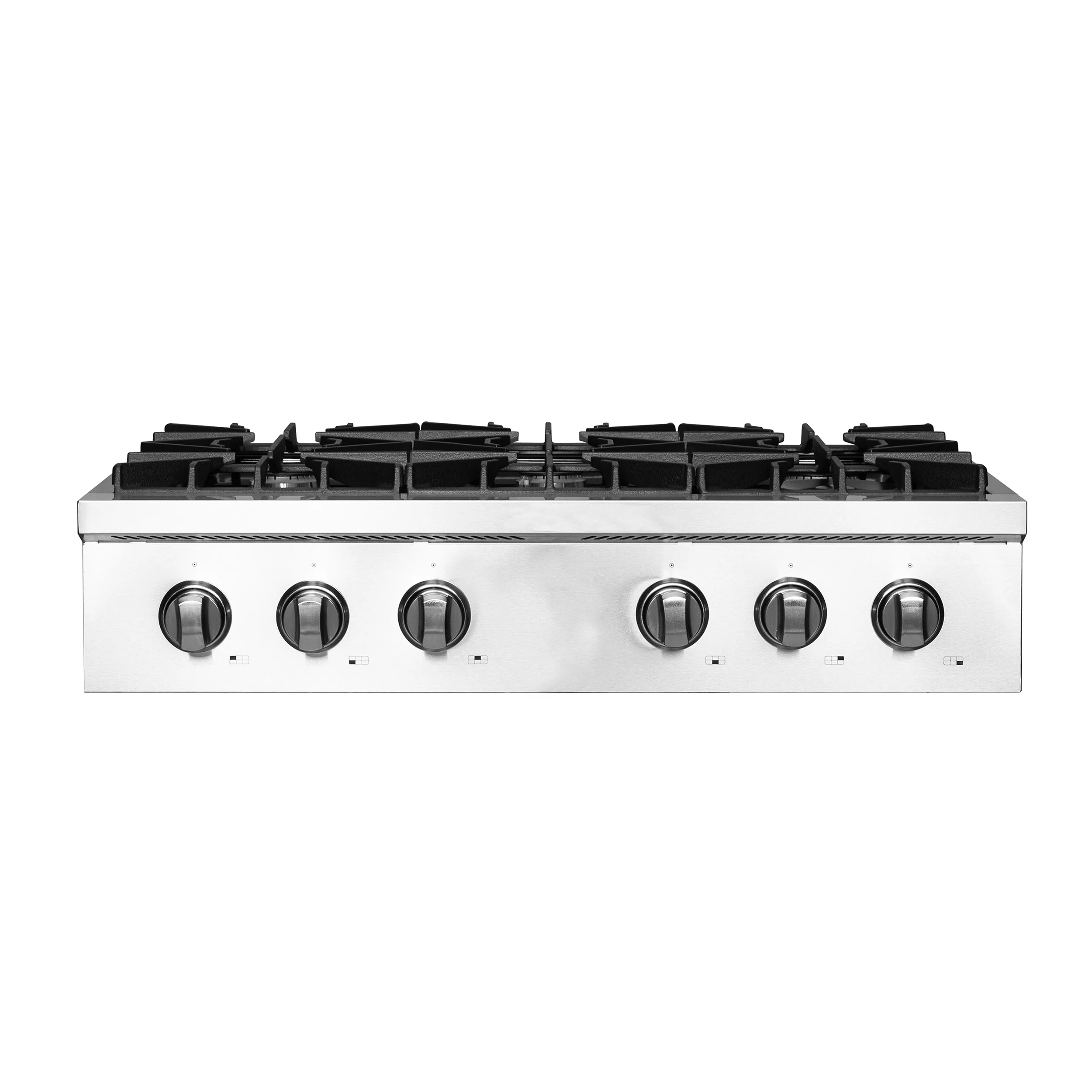 Forno Lseo 36-Inch Gas Rangetop, 6 Burners, Griddle in Stainless Steel (FCTGS5737-36)