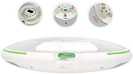 Automatic Pill Dispenser – 28-Day Electronic Medication Planner/Organizer – Dispense Up 6 Times/Day – Easy Read Display - Includes Flashing Light, Sound, Alarm and Safety Lock, 9 Template Rings