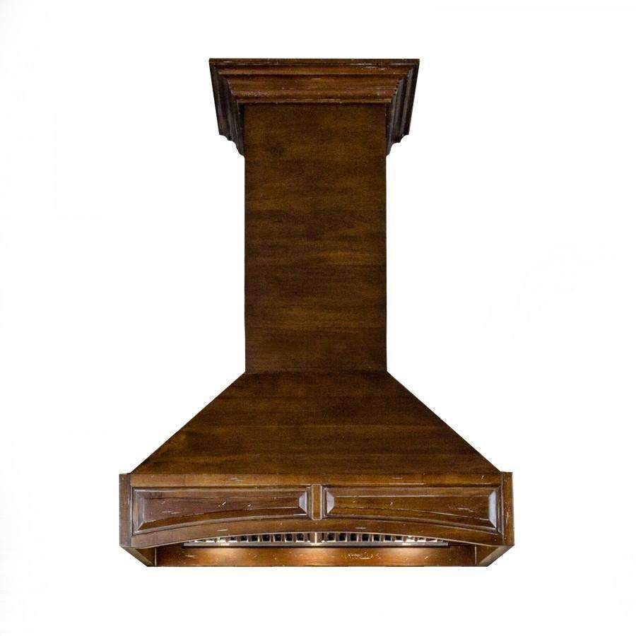 ZLINE 36-Inch Wooden Wall Range Hood with Crown Molding and 700 CFM Motor (321RR-36)