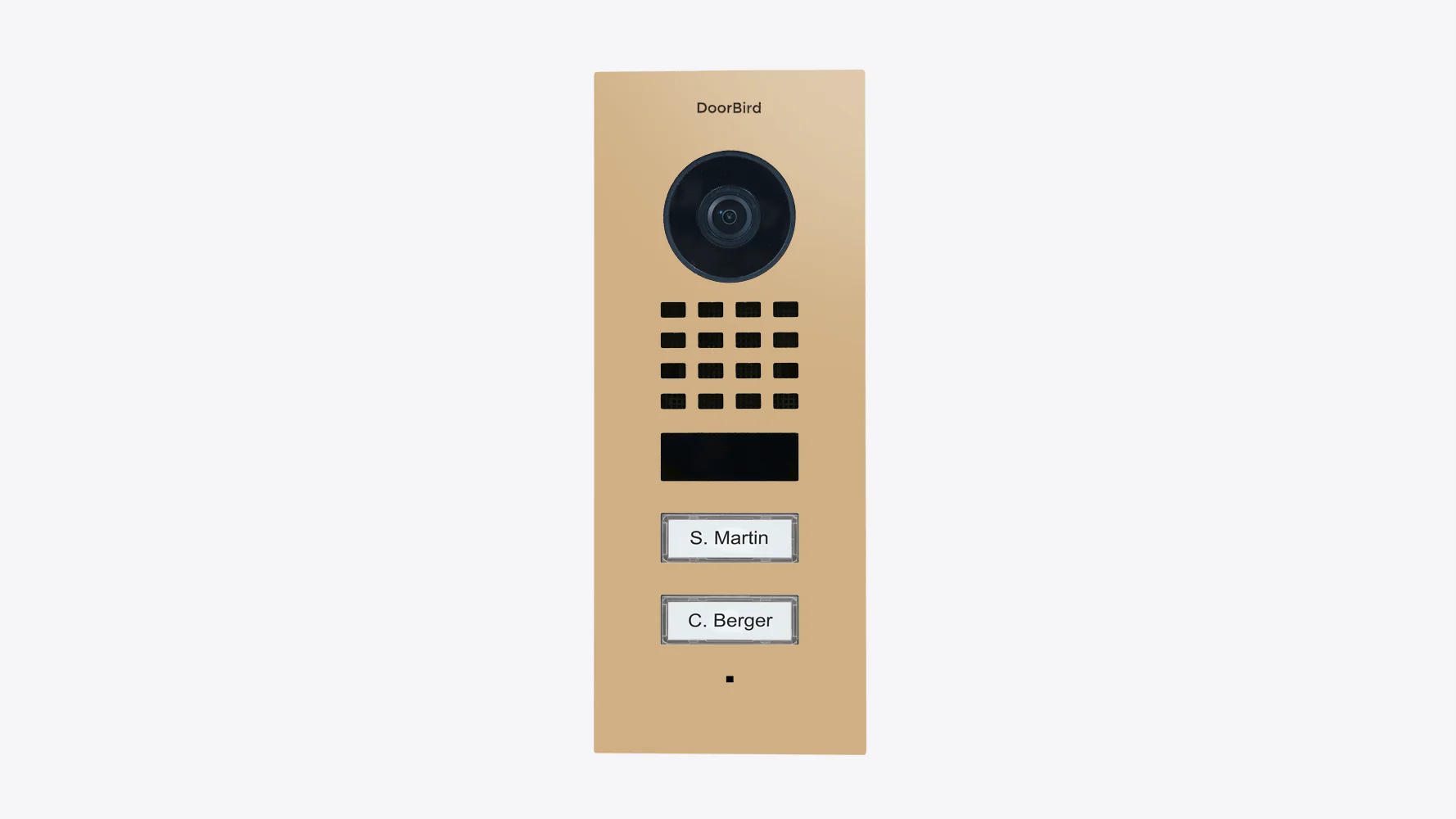 DoorBird D1102V Flush-Mount IP Video Door Station in Beige, RAL 1001