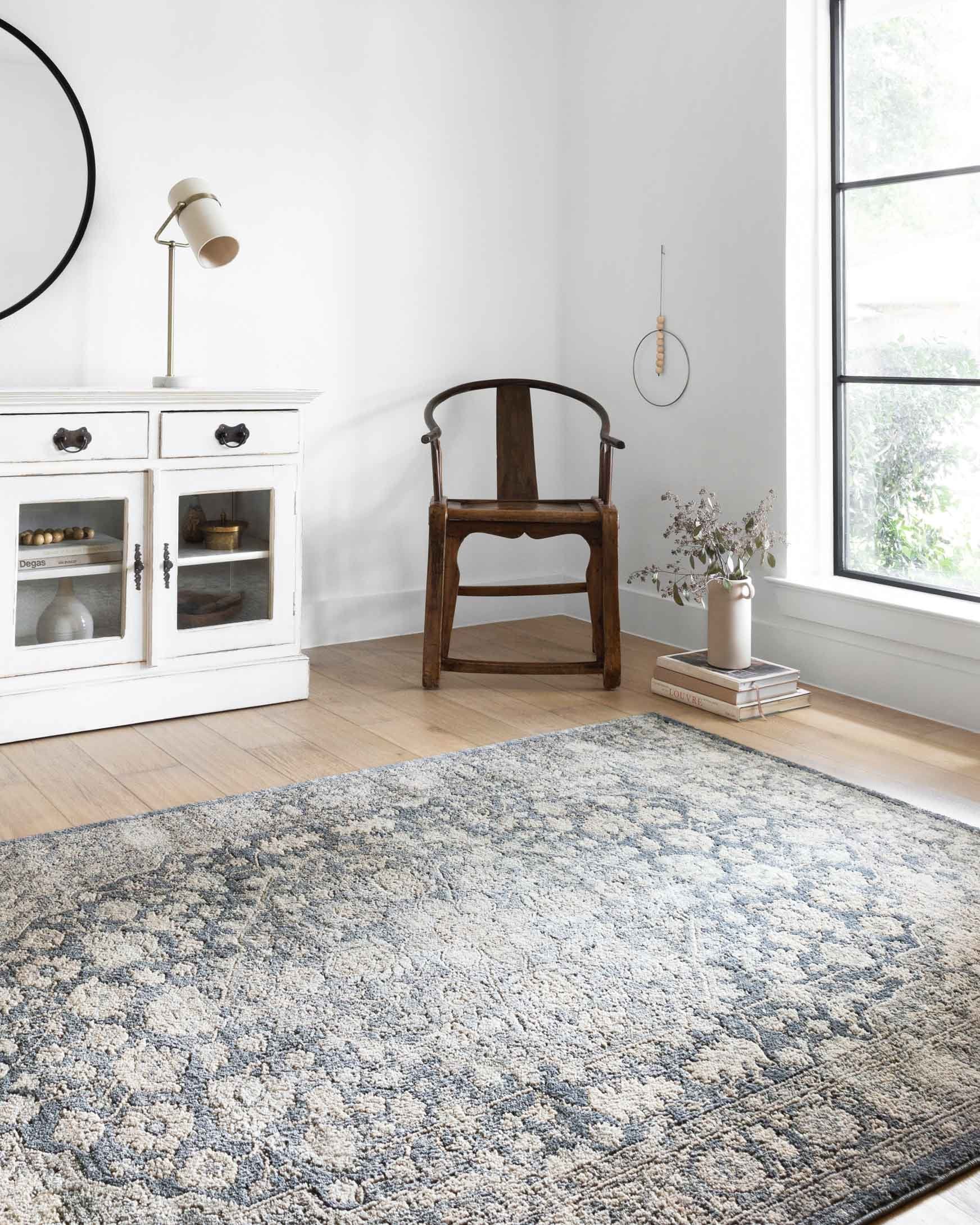 Loloi II Teagan Collection - - Power Loomed Rug in Denim & Mist (TEA-01)