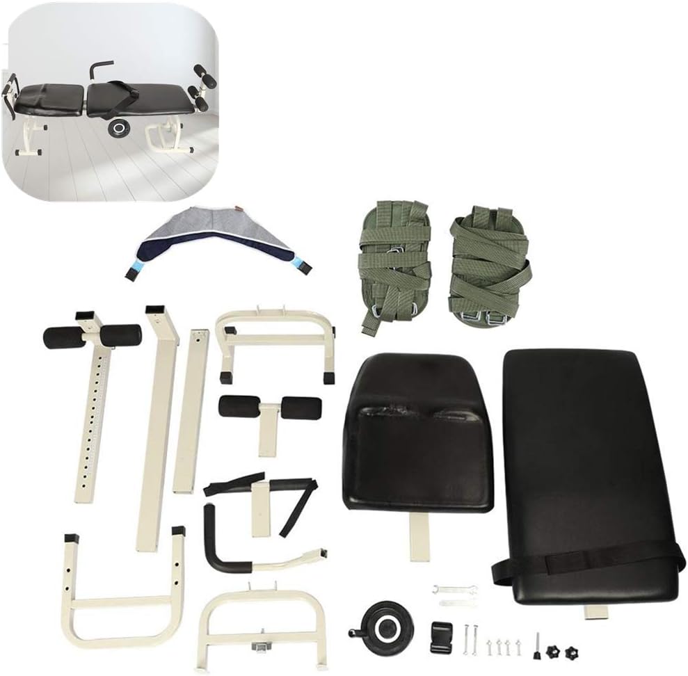 ZJchao Stretch Bench, Body Stretching Device Cervical Spine Lumbar Traction Bed Table Massage Tool Home Use Inline Back Stretch Bench Traction Bed Body Stretching Device