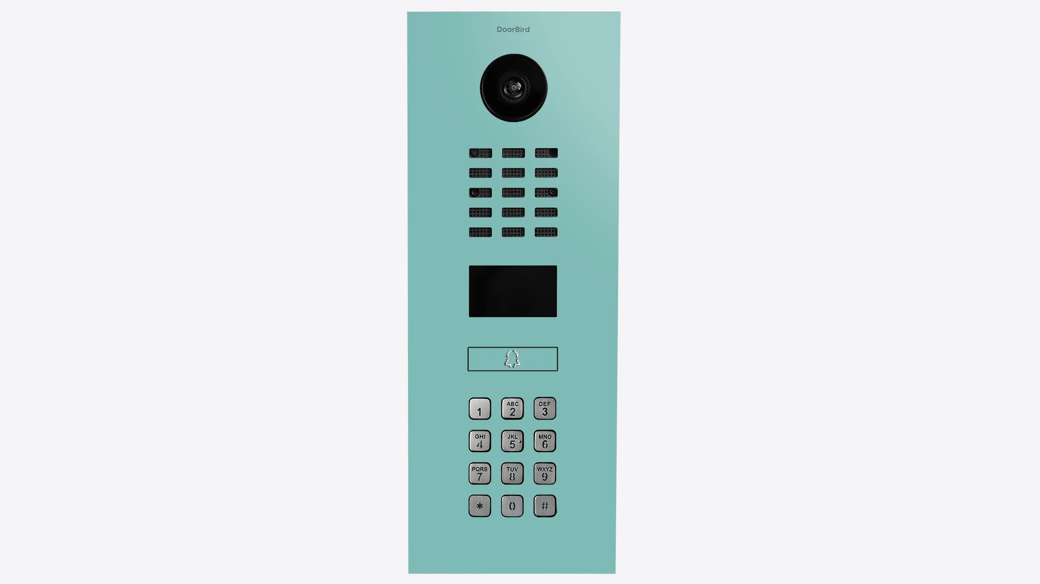 DoorBird D2101KV IP Video Intercom, 1 Call Button in Light Green, RAL 6027