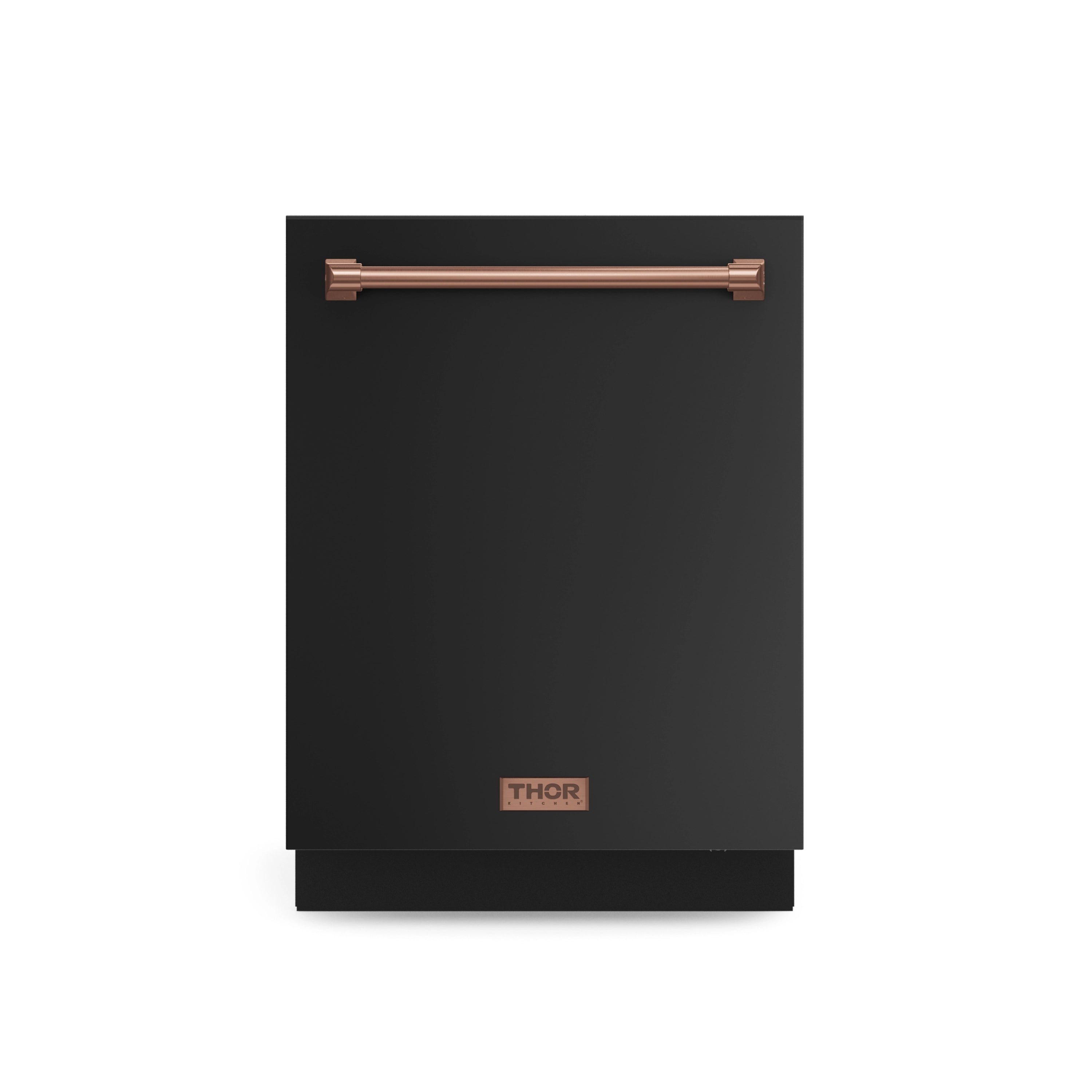 Gordon Ramsay by Thor Kitchen 24 Inch Dishwasher in Black with Rose Gold Trim (DW24X8BA00-RSG)