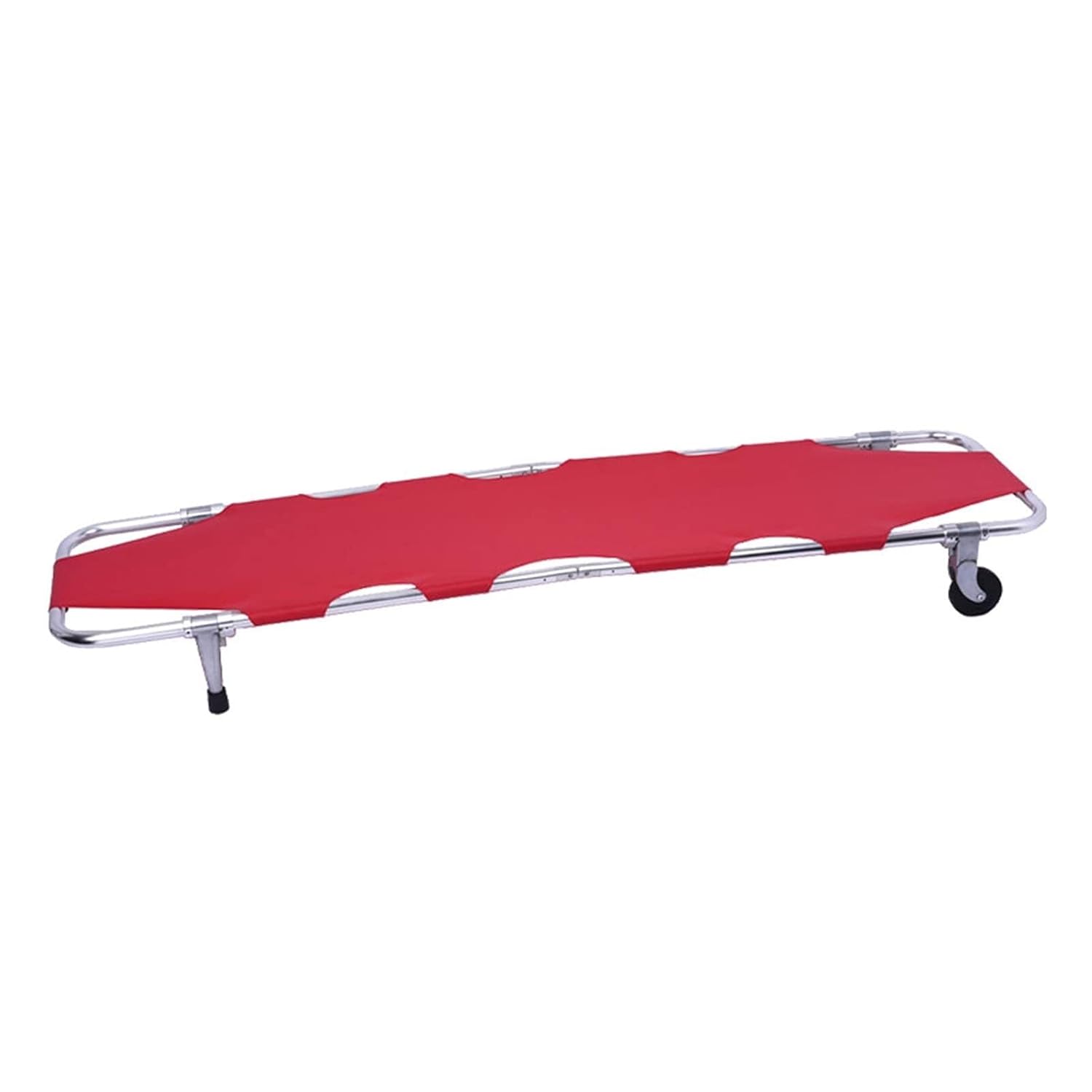 Portable Folding Patient Transport Stretcher, Aluminum Alloy, Emergency Fire Rescue, Medical Stretcher for Home & Outdoor Use, 160 kg Capacity