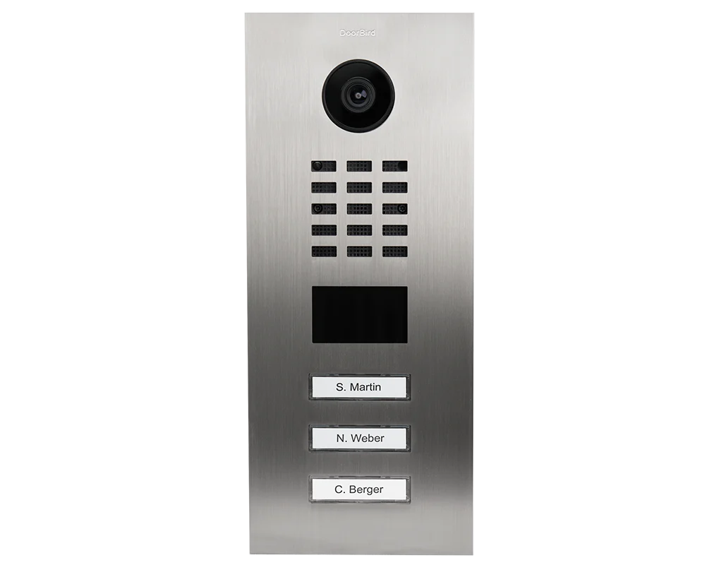 DoorBird D2103V IP Video Door Station, 3 Call Button in  Stainless Steel V2A