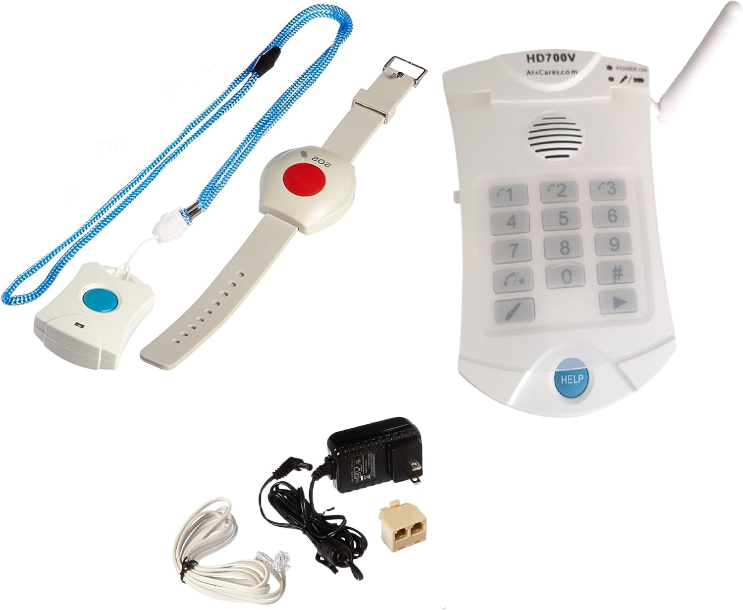 No Monthly Fees - Life Guardian - Medical Alarm - Emergency Alert - SOS - Phone System - No Monthly Charges HD700V5