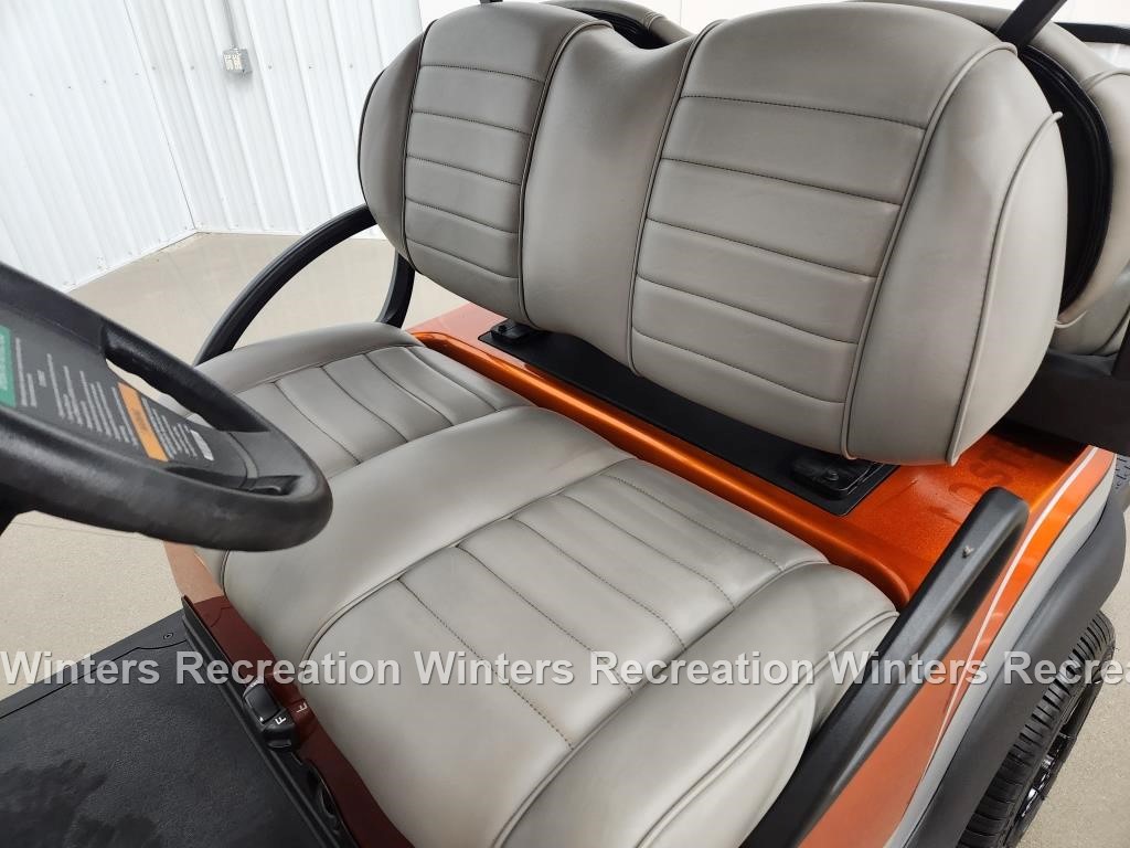 2020 Club Car Tempo Electric STREET READY Golf Cart, Vulcan Orange & Razor Silver