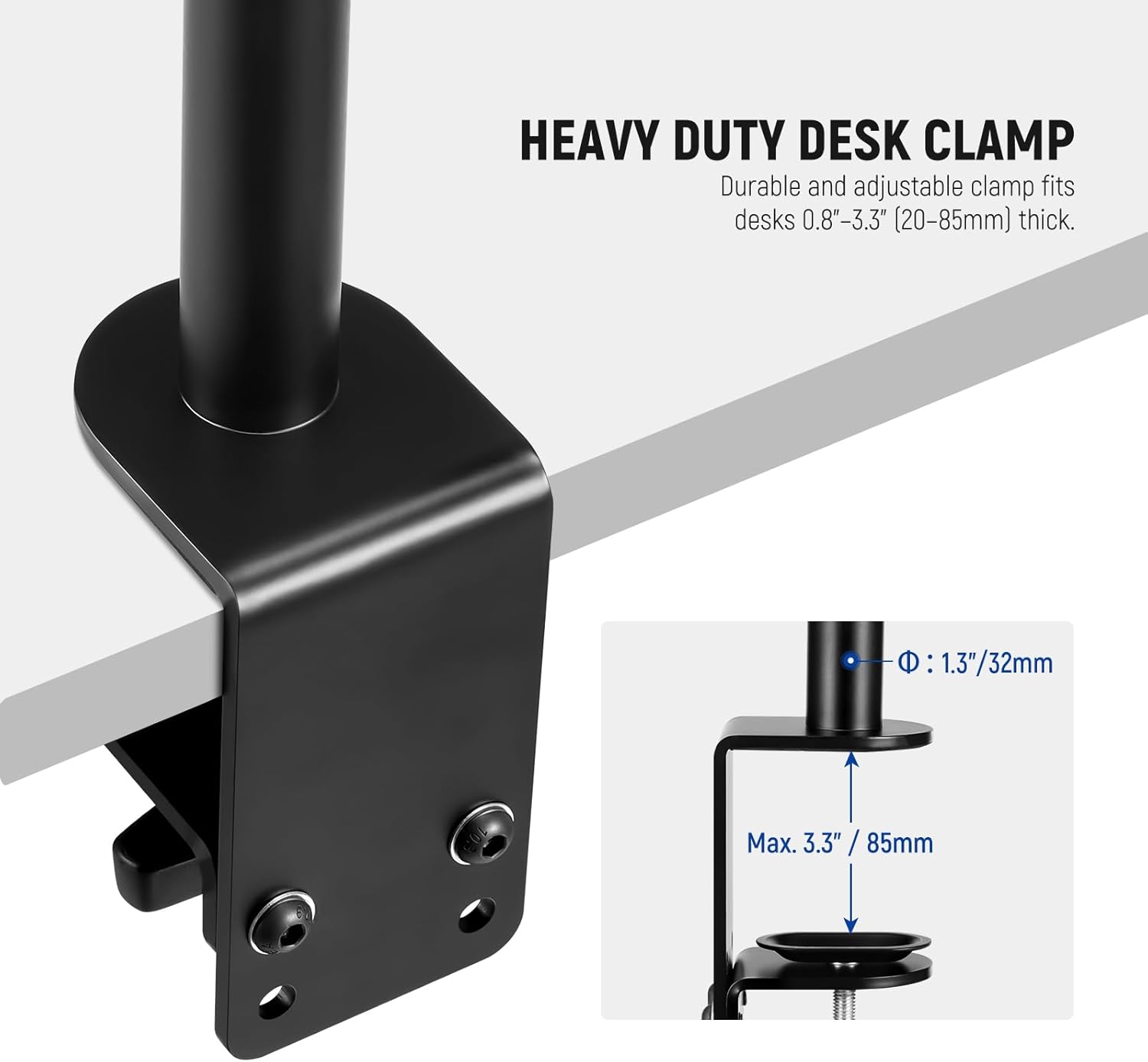 NEEWER Desktop Camera Stand, Overhead Phone Webcam Mount Stand with 4 Flexible Articulating Arms, 3/8