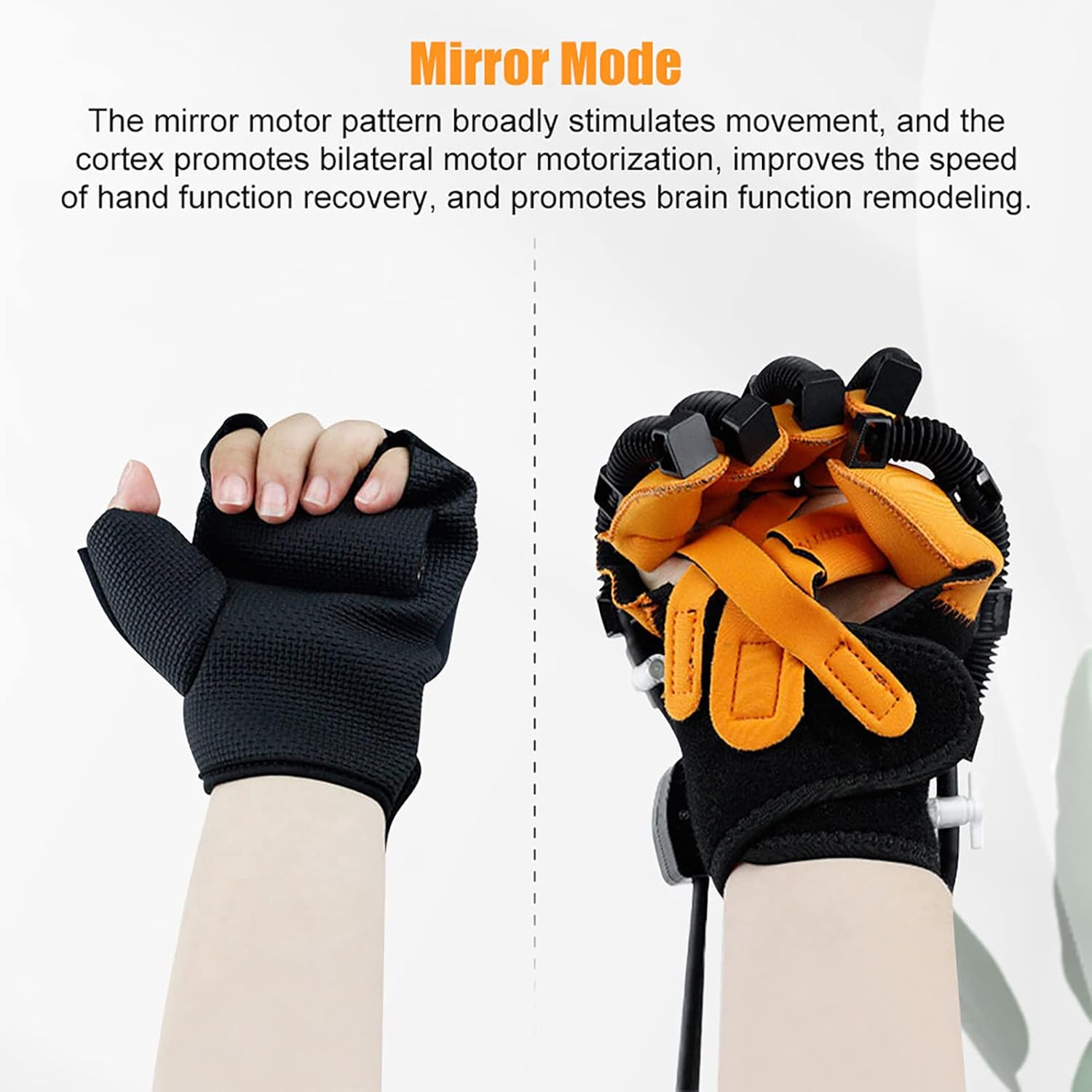 Hand Function Rehabilitation Robot Gloves, Finger Training Stroke Hand Splint Finger Orthosis for Long-Term Relief Finger Cramps