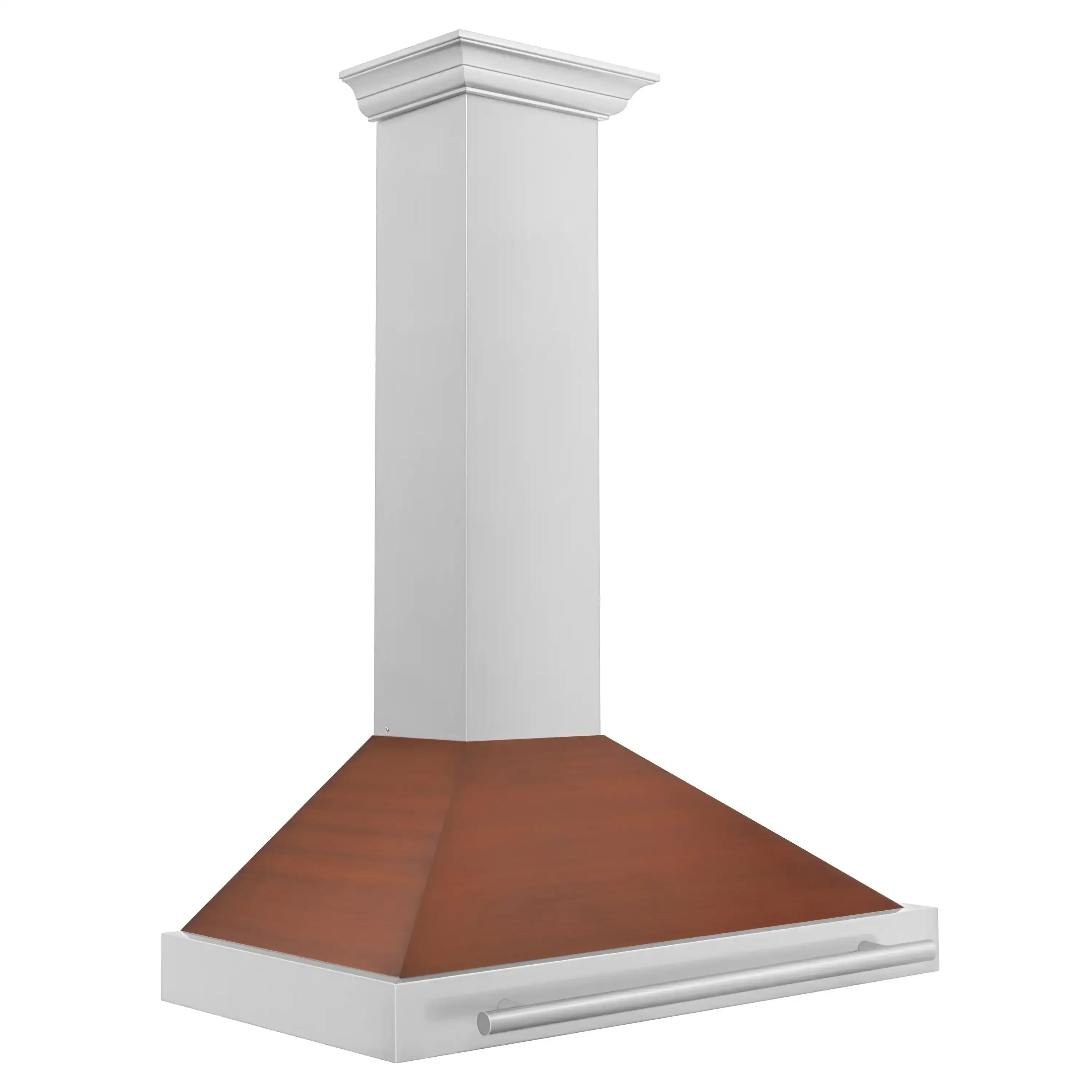 ZLINE 36-Inch Convertible Stainless Steel Range Hood with Copper Shell and Stainless Steel Handle (KB4STX-C-36)