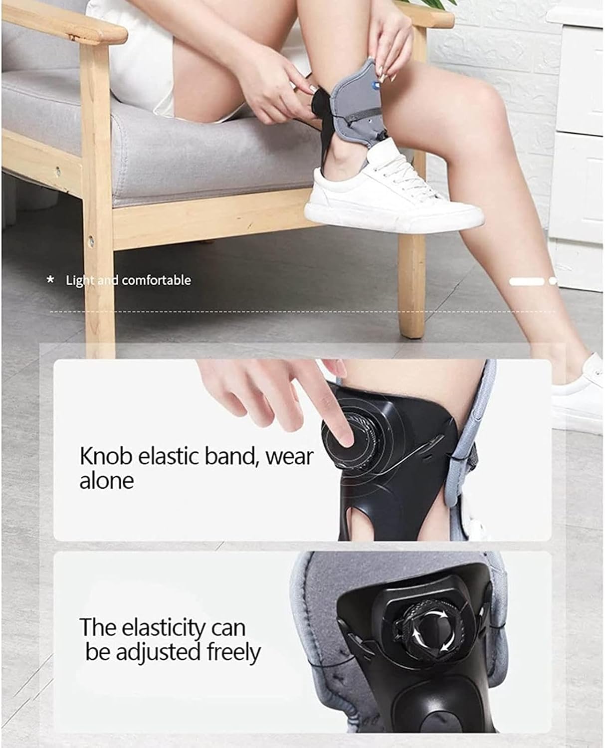Plantar Fasciitis Relief Night Splint Adjustable Foot Brace Wrap Achilles Tendonitis Women and Men Sleeping and Resting for Achilles Tendonitis, Heel Pain, Plantar Fascia, Drop Foot,Left-40-44
