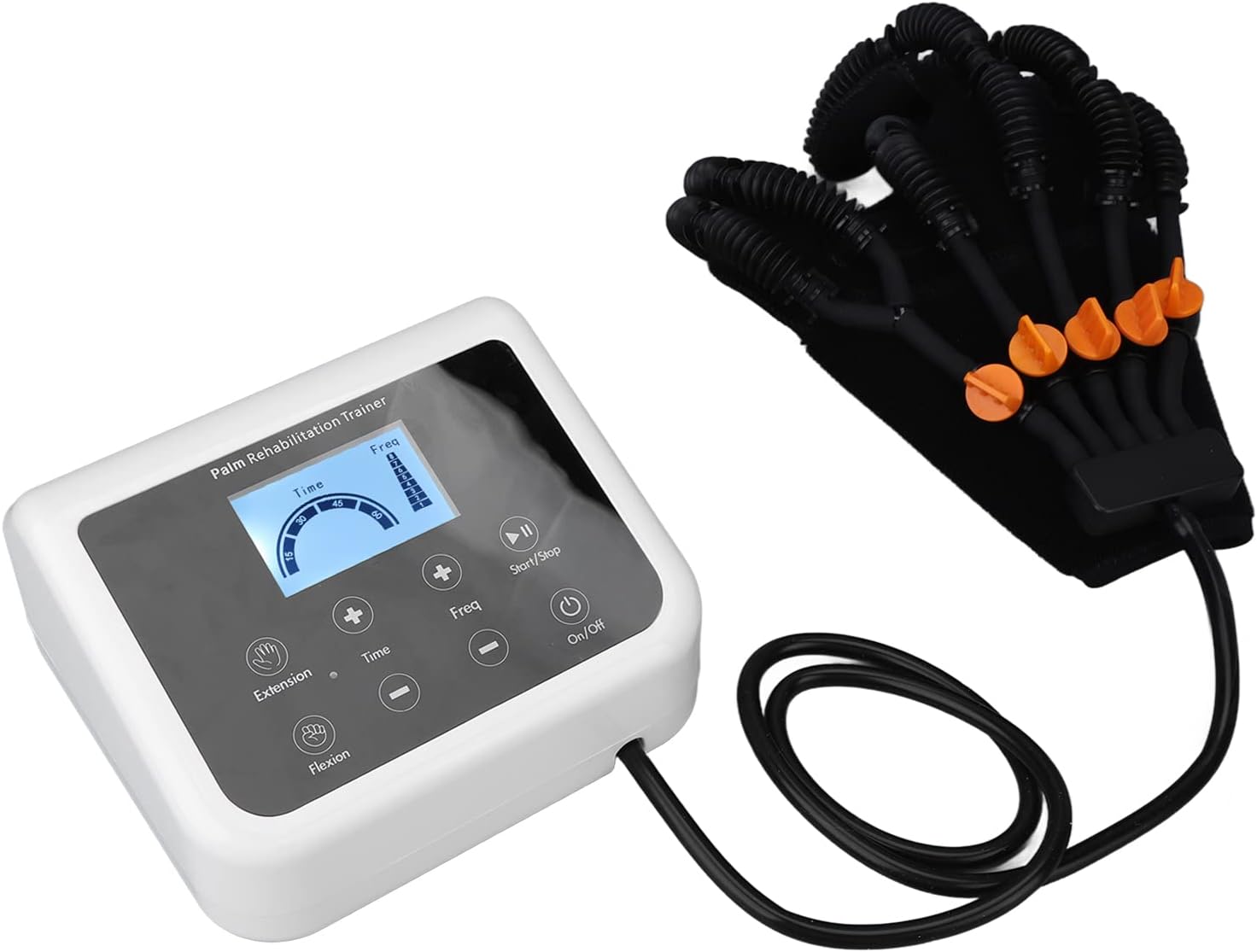 Training Stroke Hand Splint, Rehabilitation Robot Gloves Right Side Multiple Modes Easy Use for Home Hospital (S)