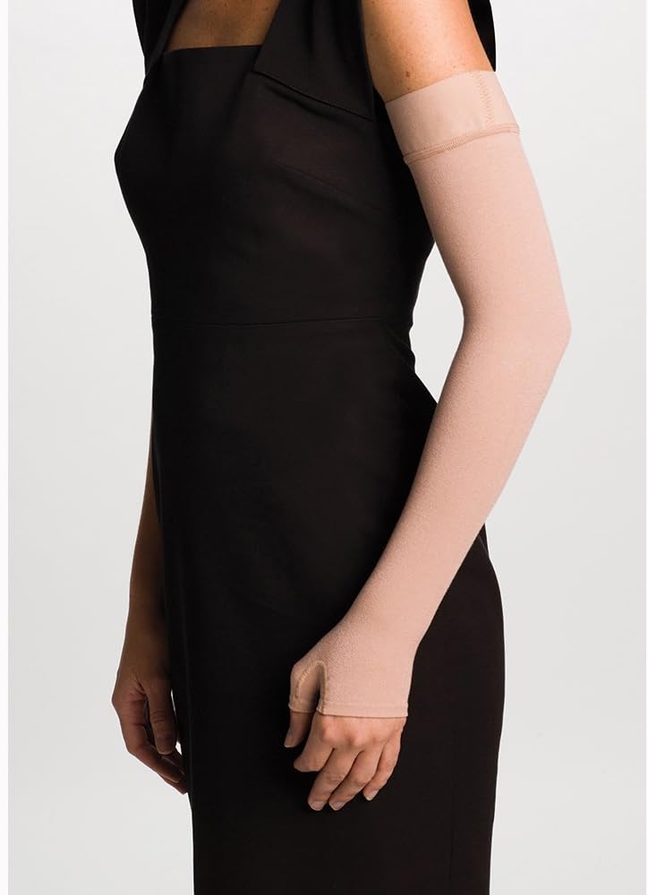 Sigvaris Advance Armsleeve 20-30 mmHg Advance Arm Sleeve with Gauntlet Plus - Beige - Medium Regular